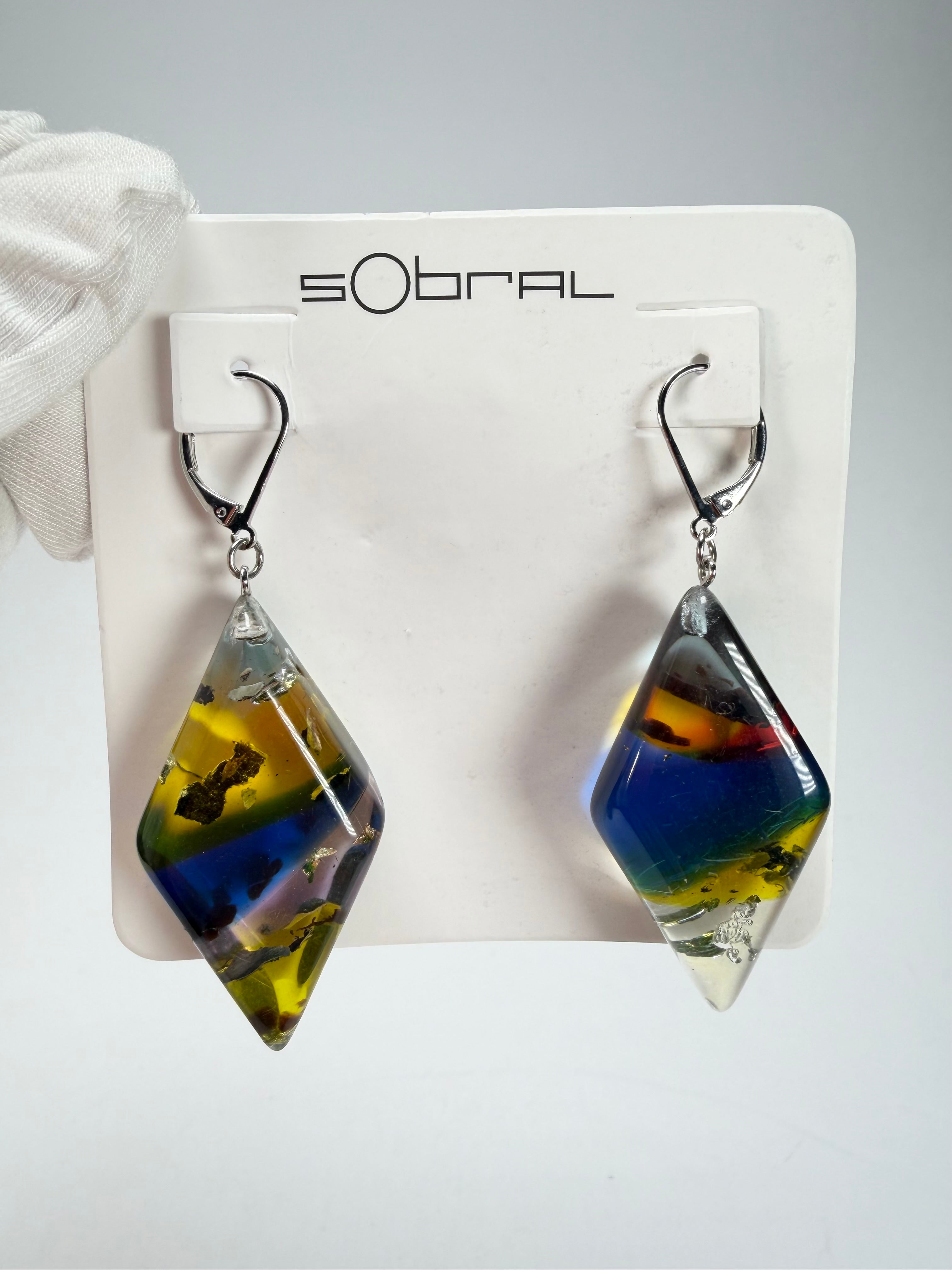 Sobral - Sobralita "Atelie" Studio Creation Resin Earrings ( 000000 )