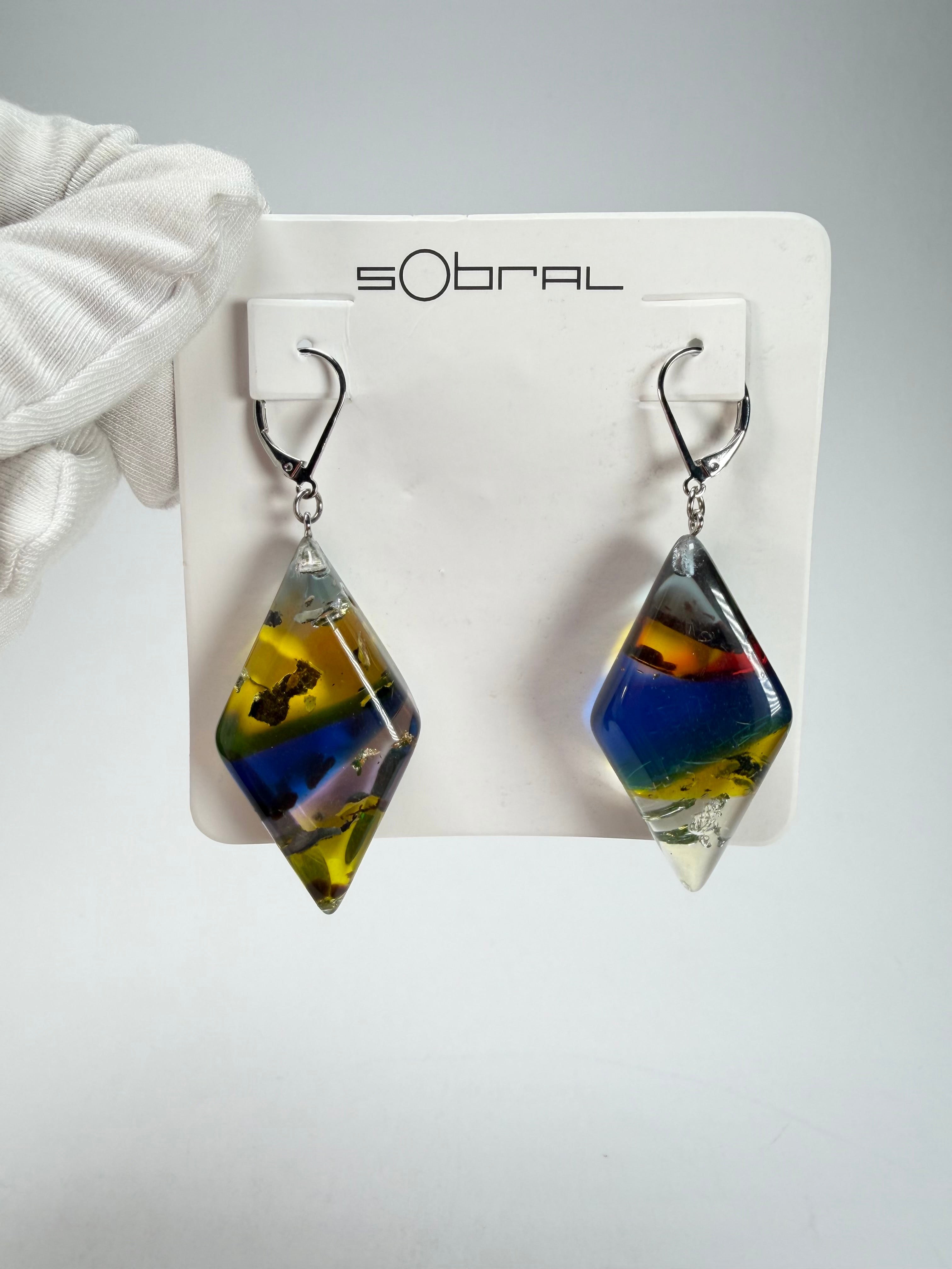 Sobral - Sobralita "Atelie" Studio Creation Resin Earrings ( 000000 )