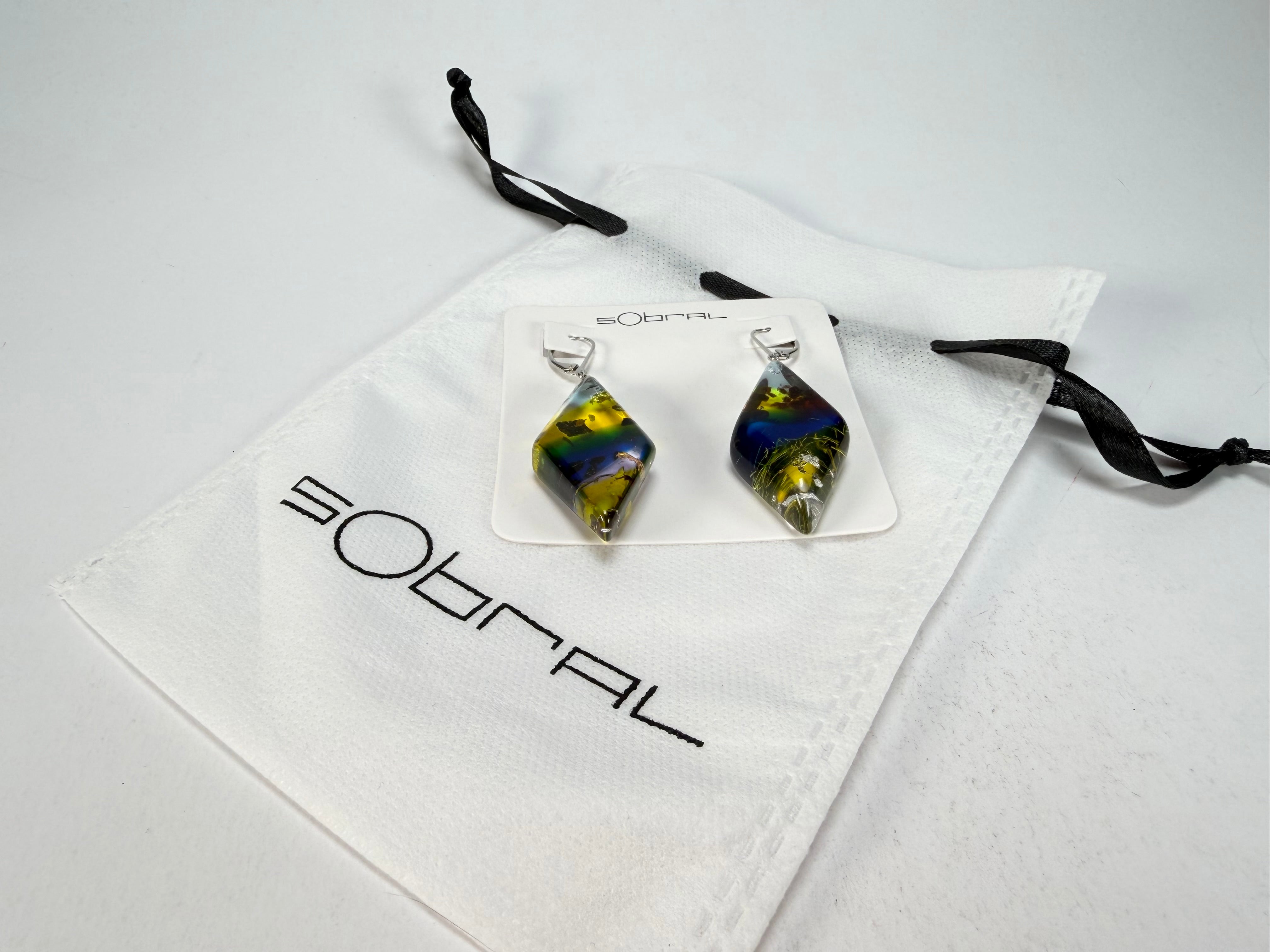 Sobral - Sobralita "Atelie" Studio Creation Resin Earrings ( 000000 )