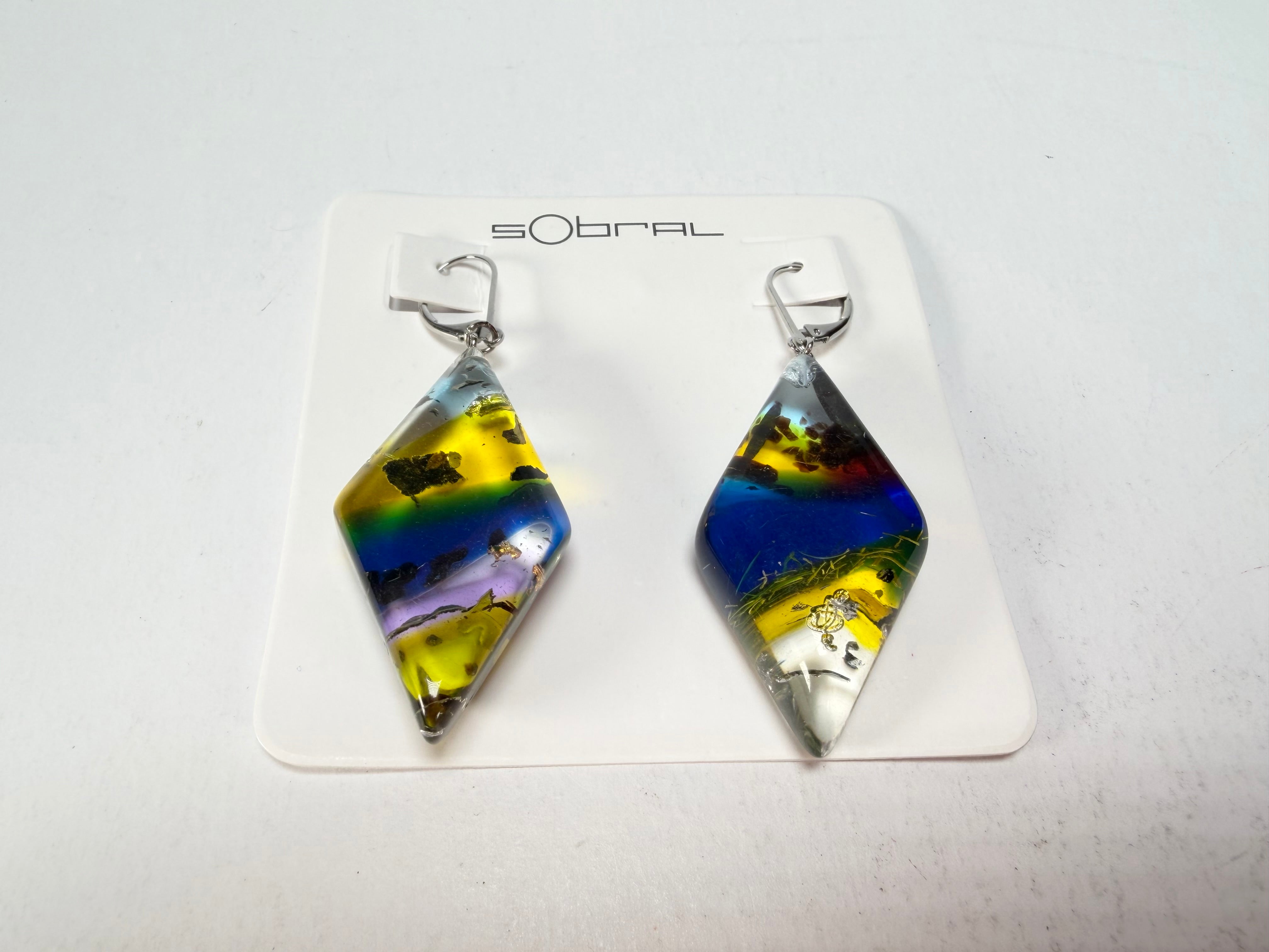 Sobral - Sobralita "Atelie" Studio Creation Resin Earrings ( 000000 )