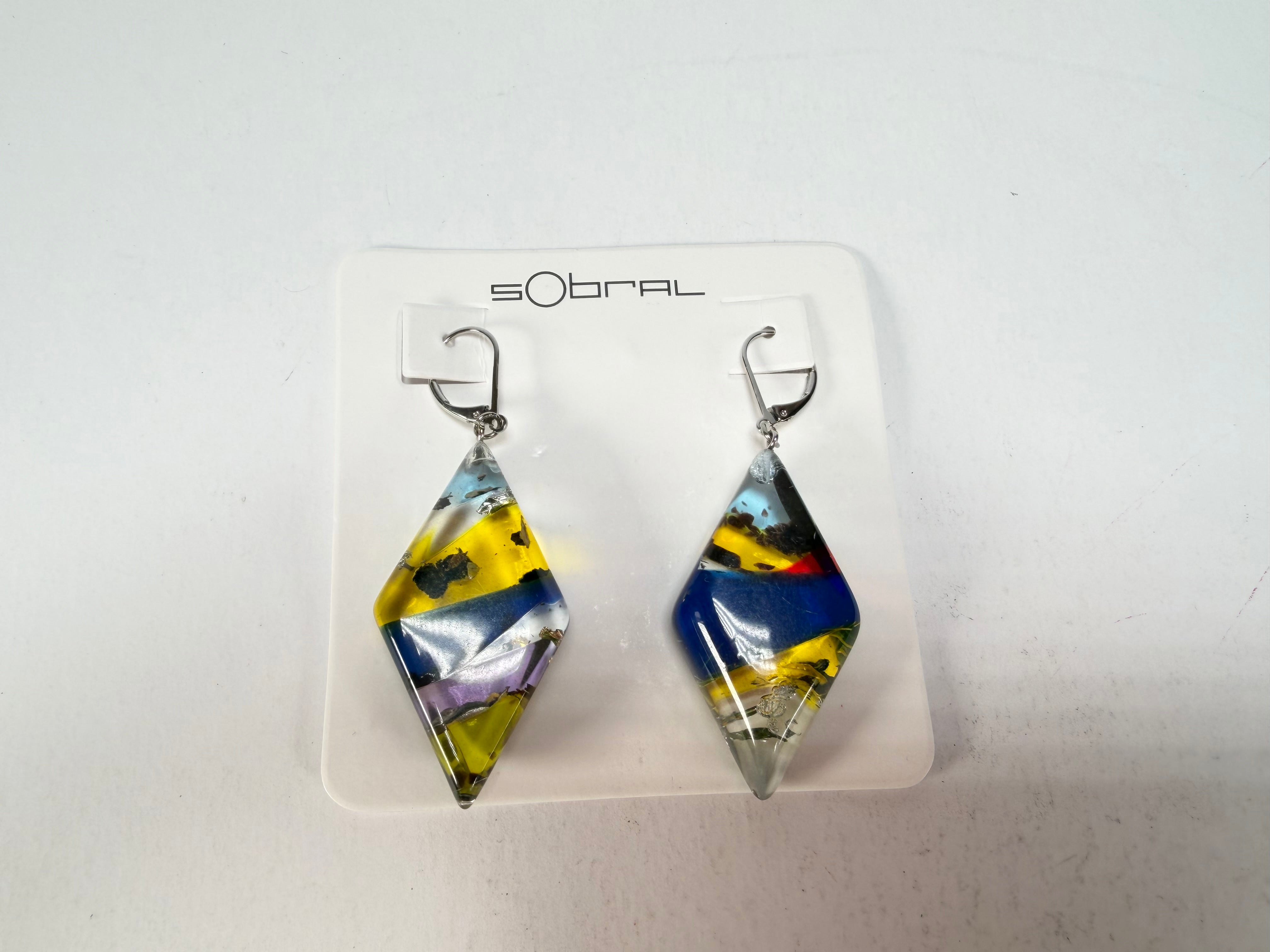 Sobral - Sobralita "Atelie" Studio Creation Resin Earrings ( 000000 )