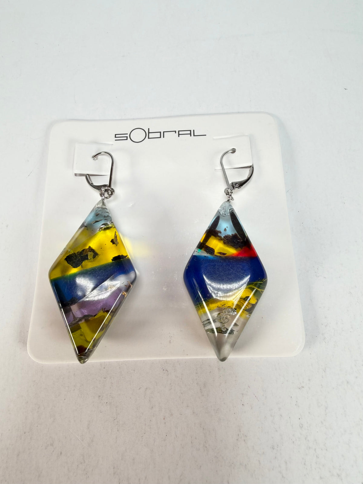 Sobral - Sobralita "Atelie" Studio Creation Resin Earrings ( 000000 )