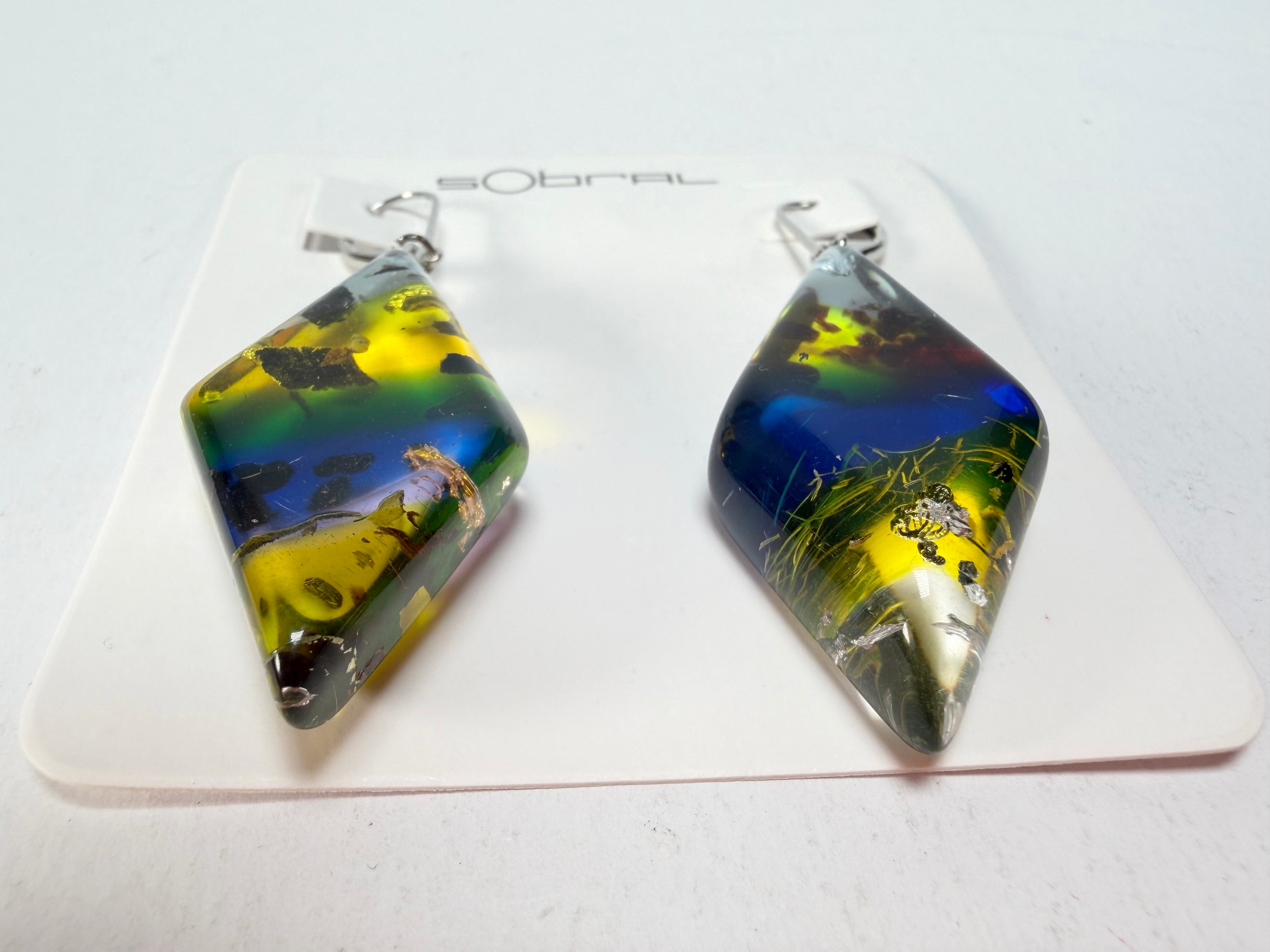Sobral - Sobralita "Atelie" Studio Creation Resin Earrings ( 000000 )