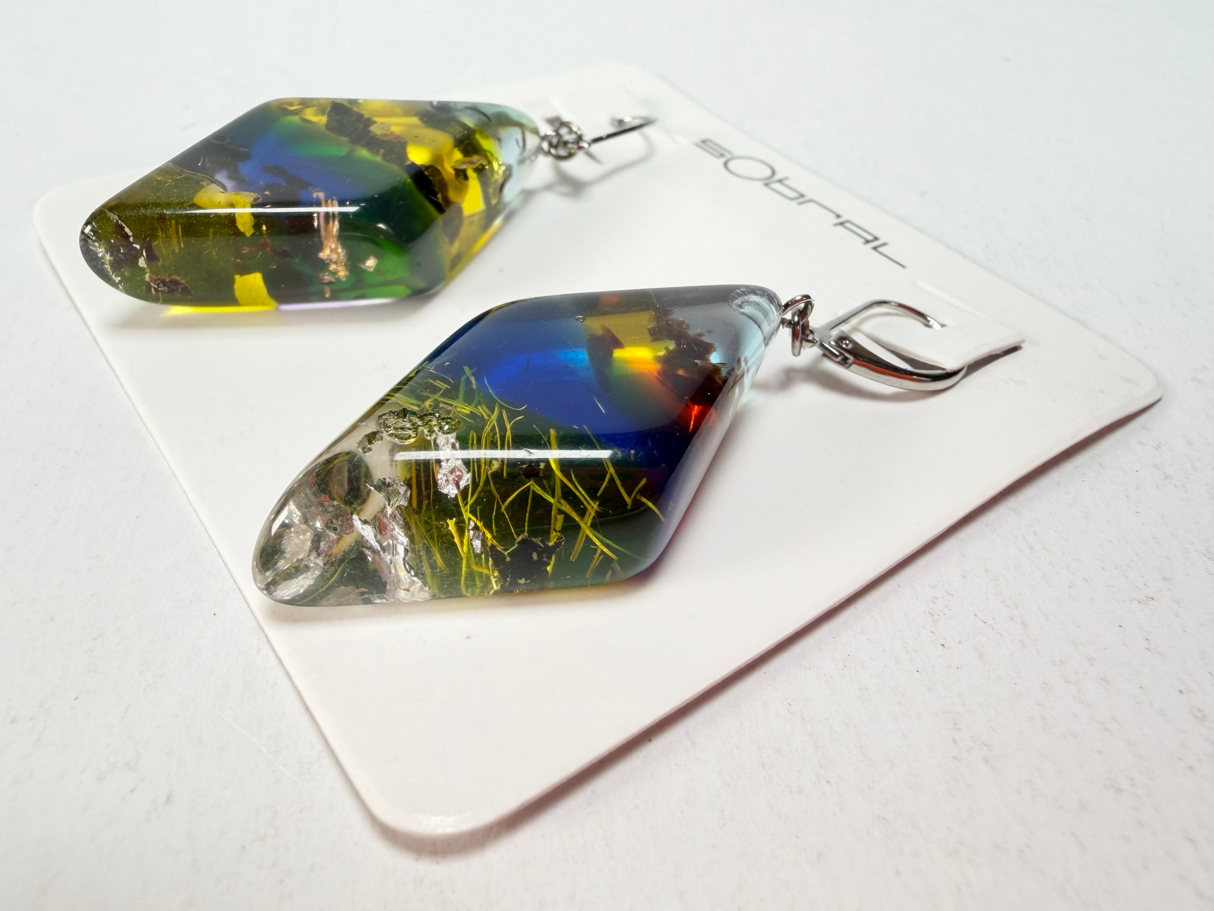 Sobral - Sobralita "Atelie" Studio Creation Resin Earrings ( 000000 )