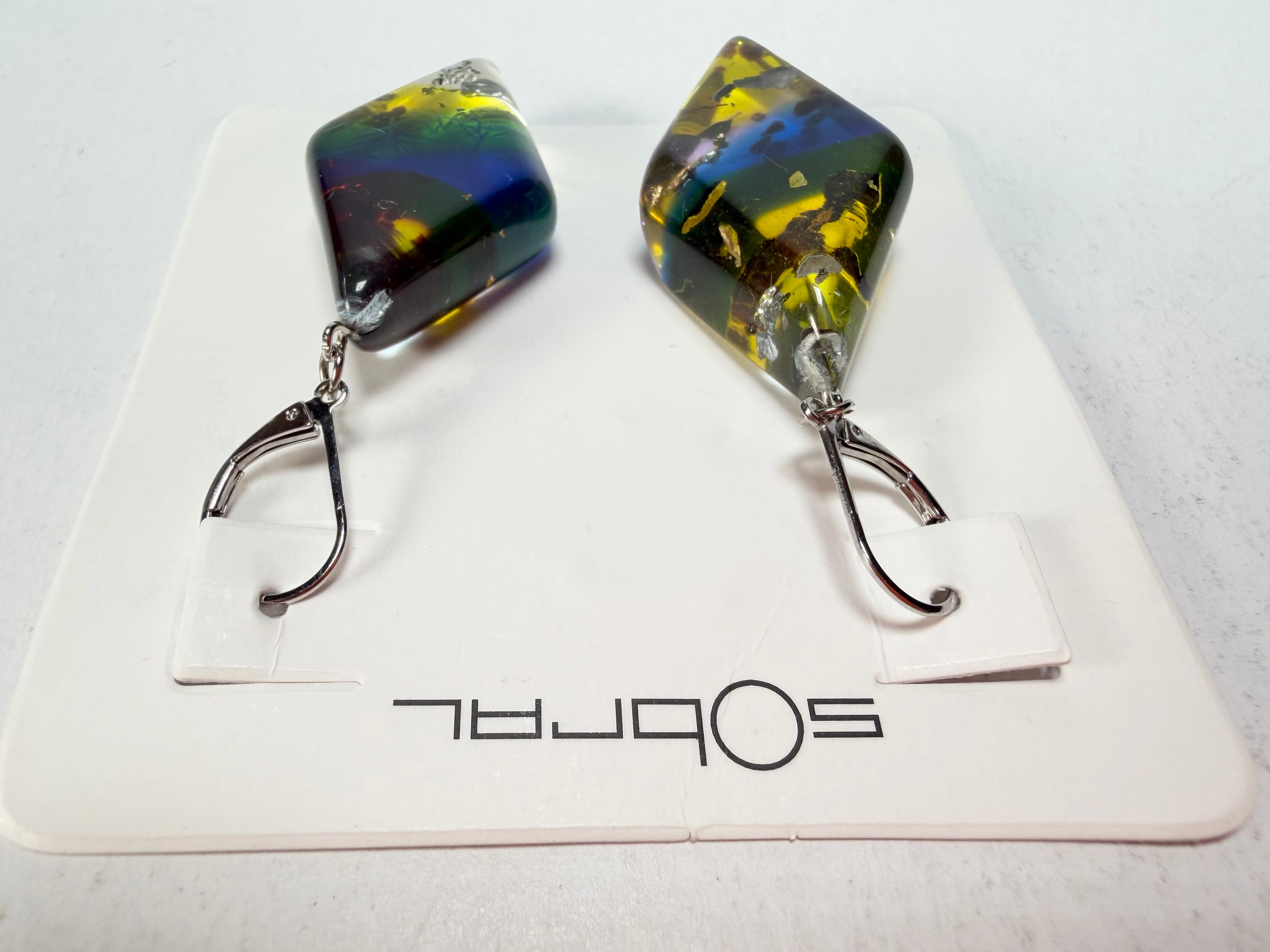Sobral - Sobralita "Atelie" Studio Creation Resin Earrings ( 000000 )