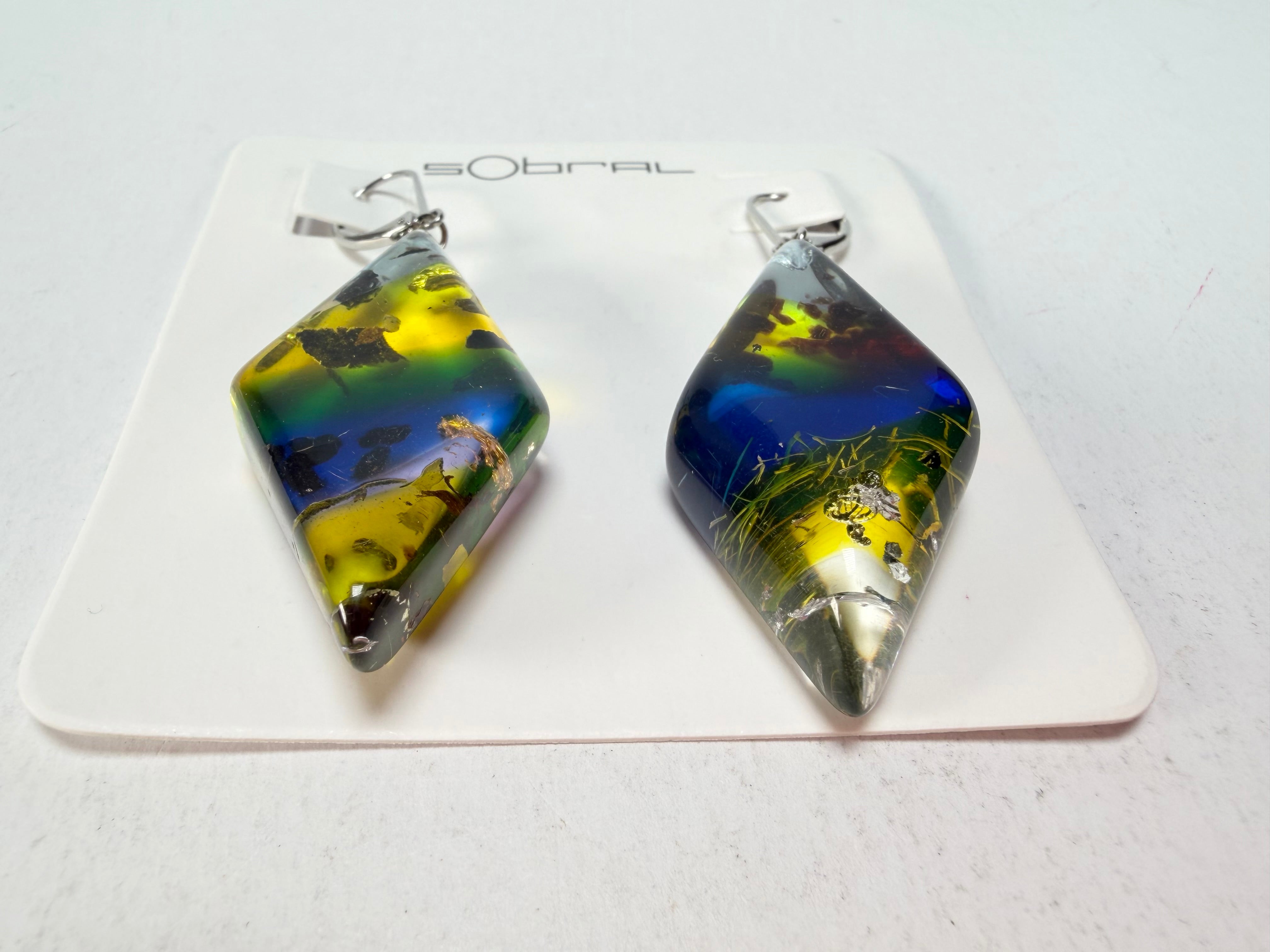Sobral - Sobralita "Atelie" Studio Creation Resin Earrings ( 000000 )