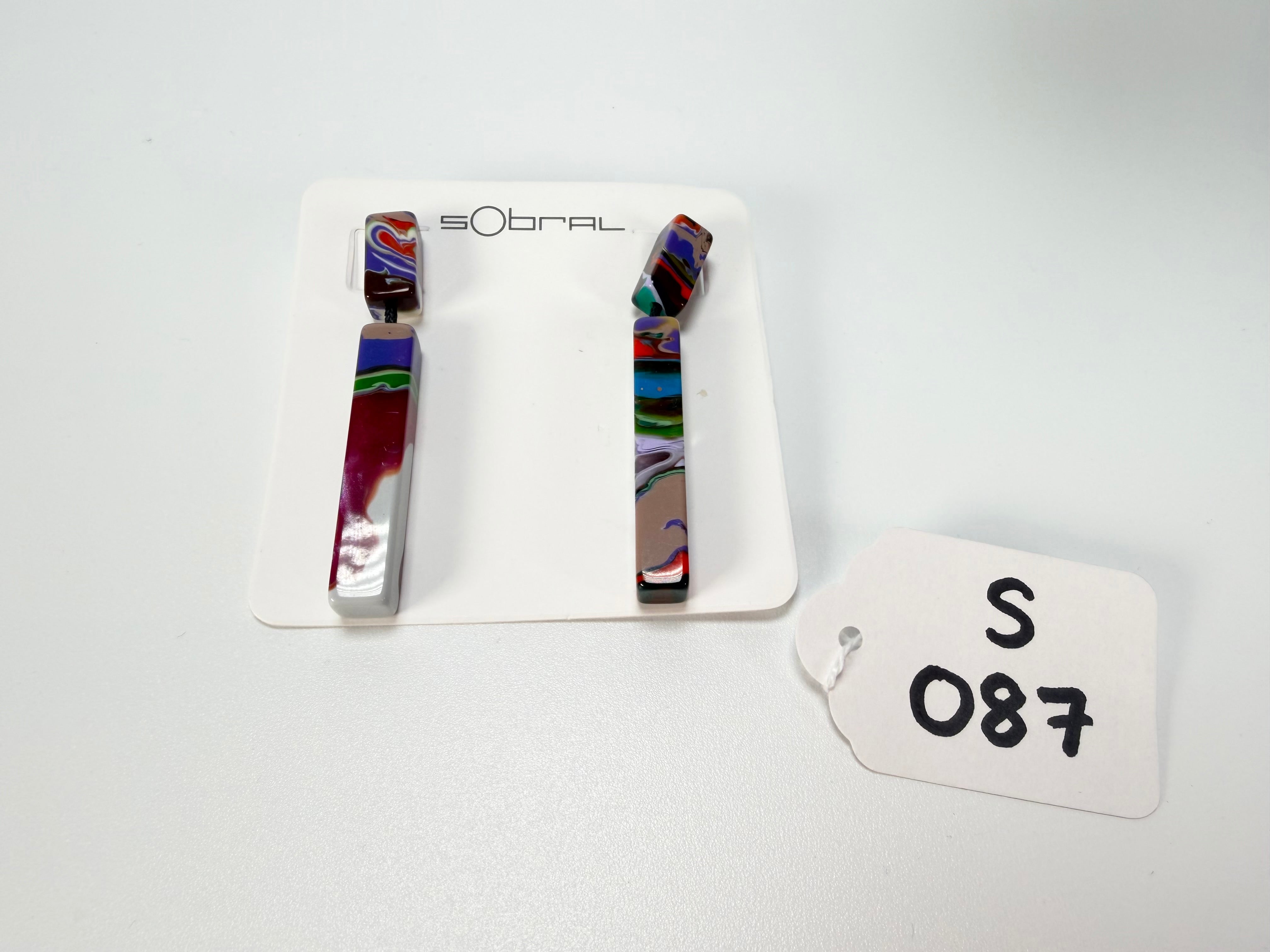 Sobral - Multi-Colour "Clarissa" Pollock Resin Earrings ( 002452 )