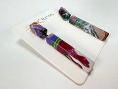 Sobral - Multi-Colour "Clarissa" Pollock Resin Earrings ( 002452 )