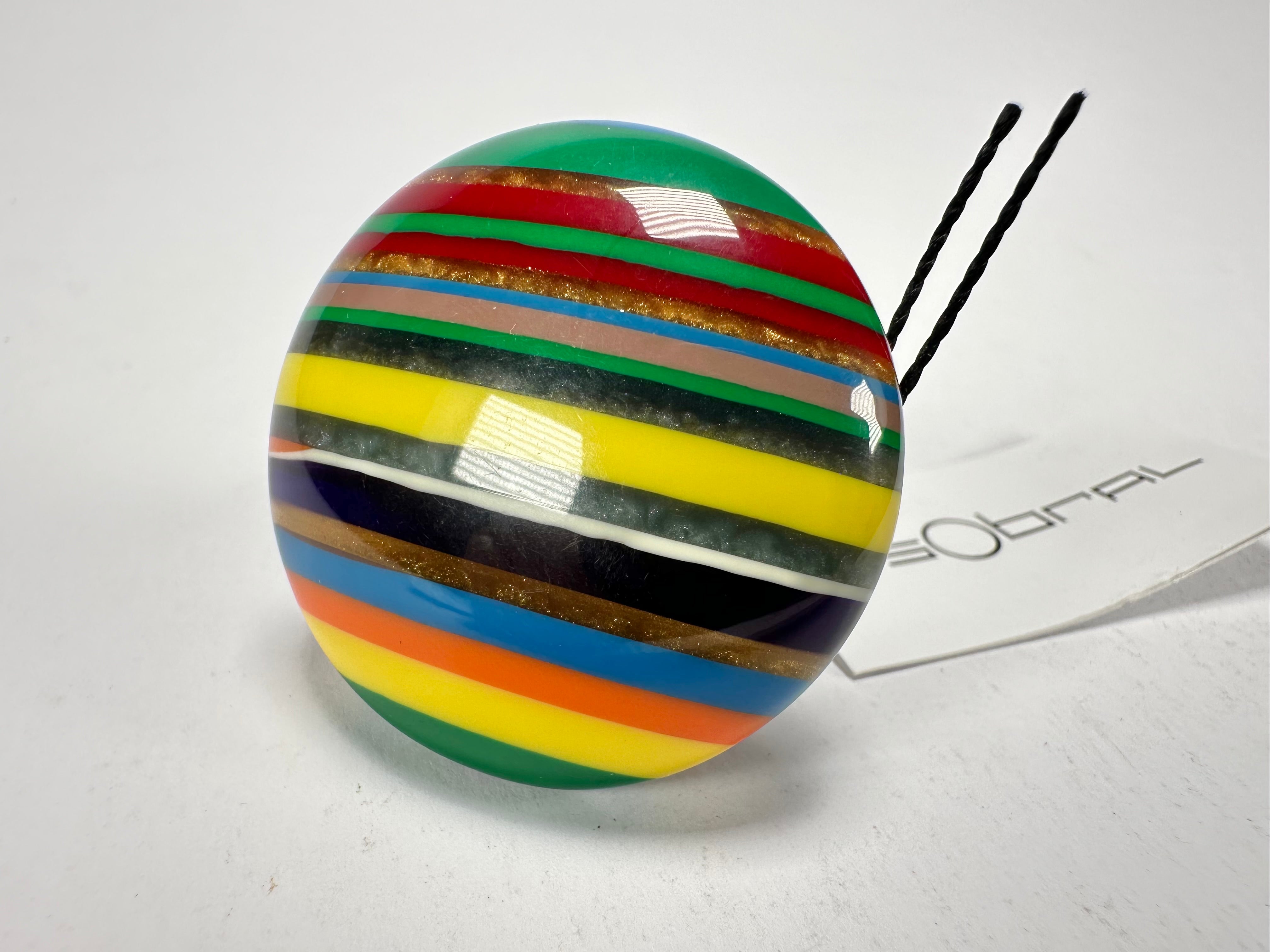 Sobral - Pop Art "Bead Efeitos" Resin Ring ( 004764 ) - Size UK P / US 7.5