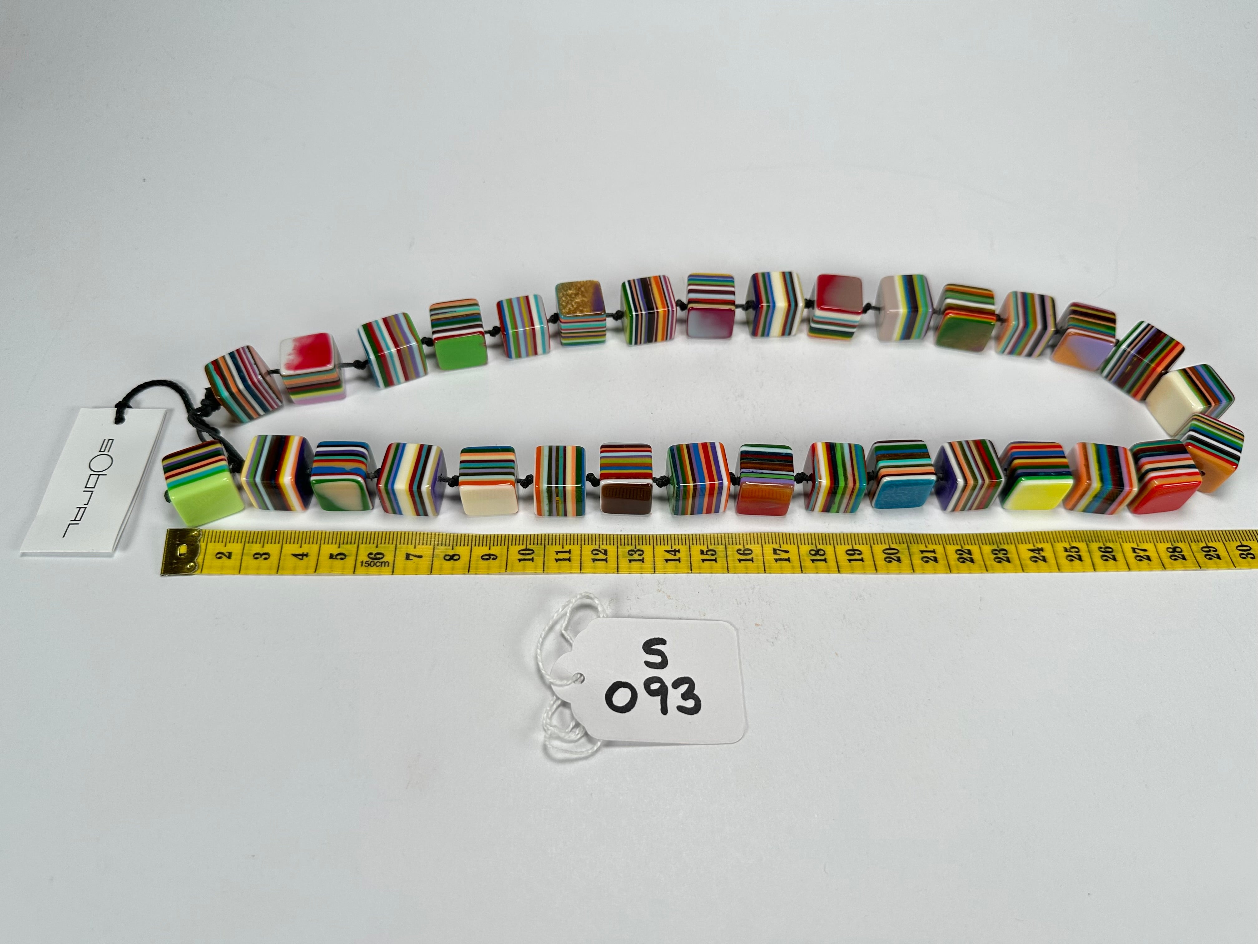 Sobral - Pop Art "Popinho" Small Cubes Resin Necklace ( 000046 )