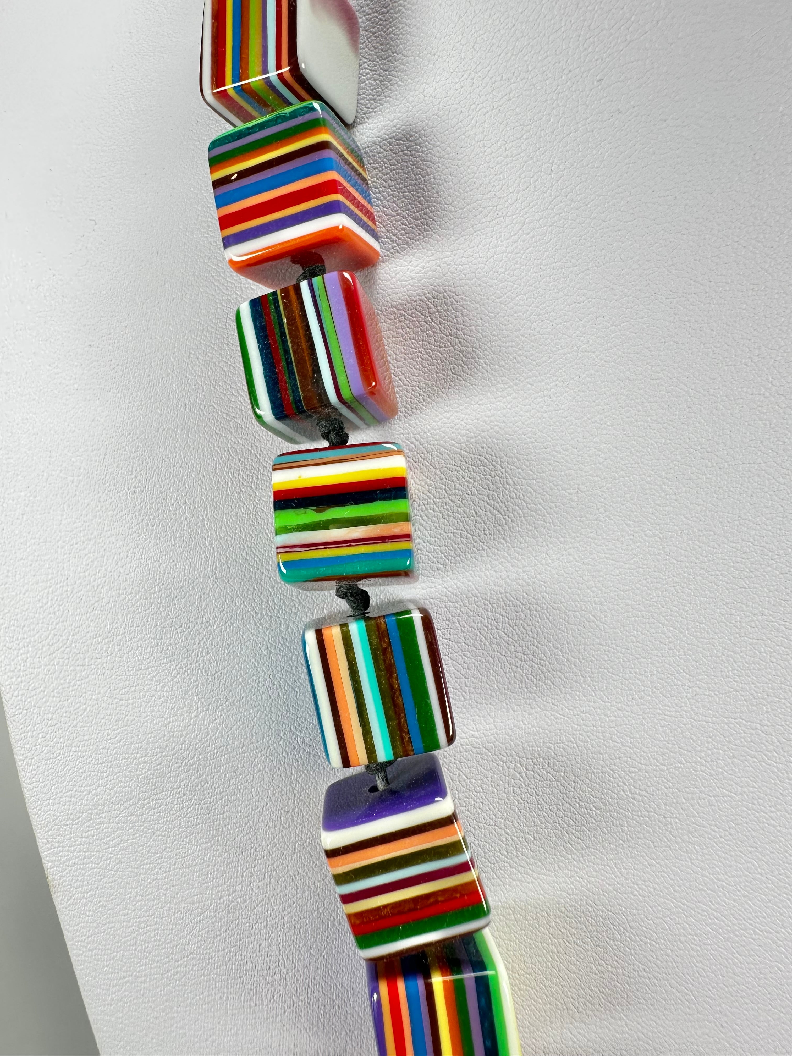 Sobral - Pop Art "Popinho" Small Cubes Resin Necklace ( 000046 )