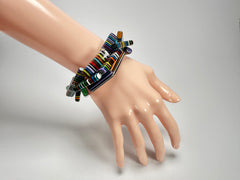 Sobral - Pop Art Noite "1WJP" Elasticated Resin Bracelet ( 003882 )