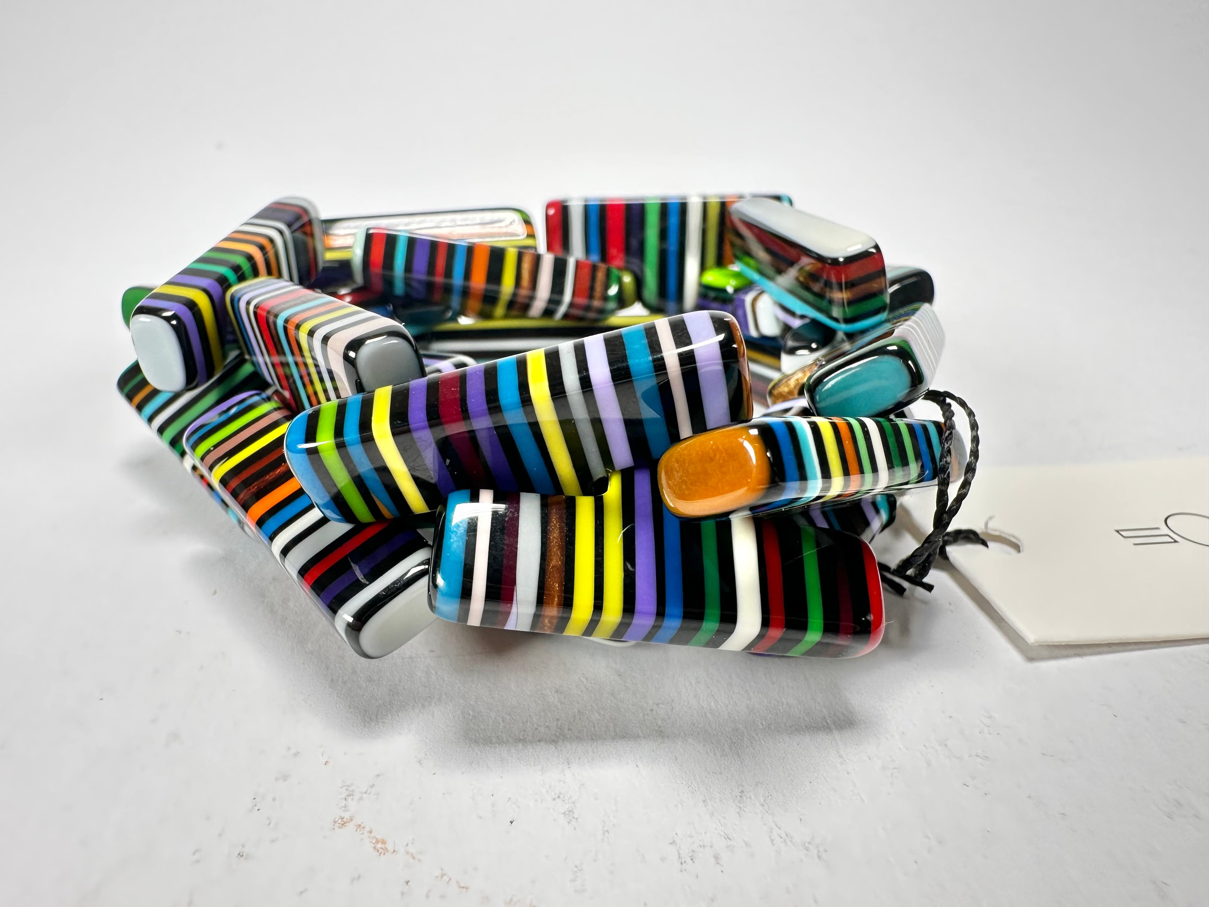 Sobral - Pop Art Noite "1WJP" Elasticated Resin Bracelet ( 003882 )