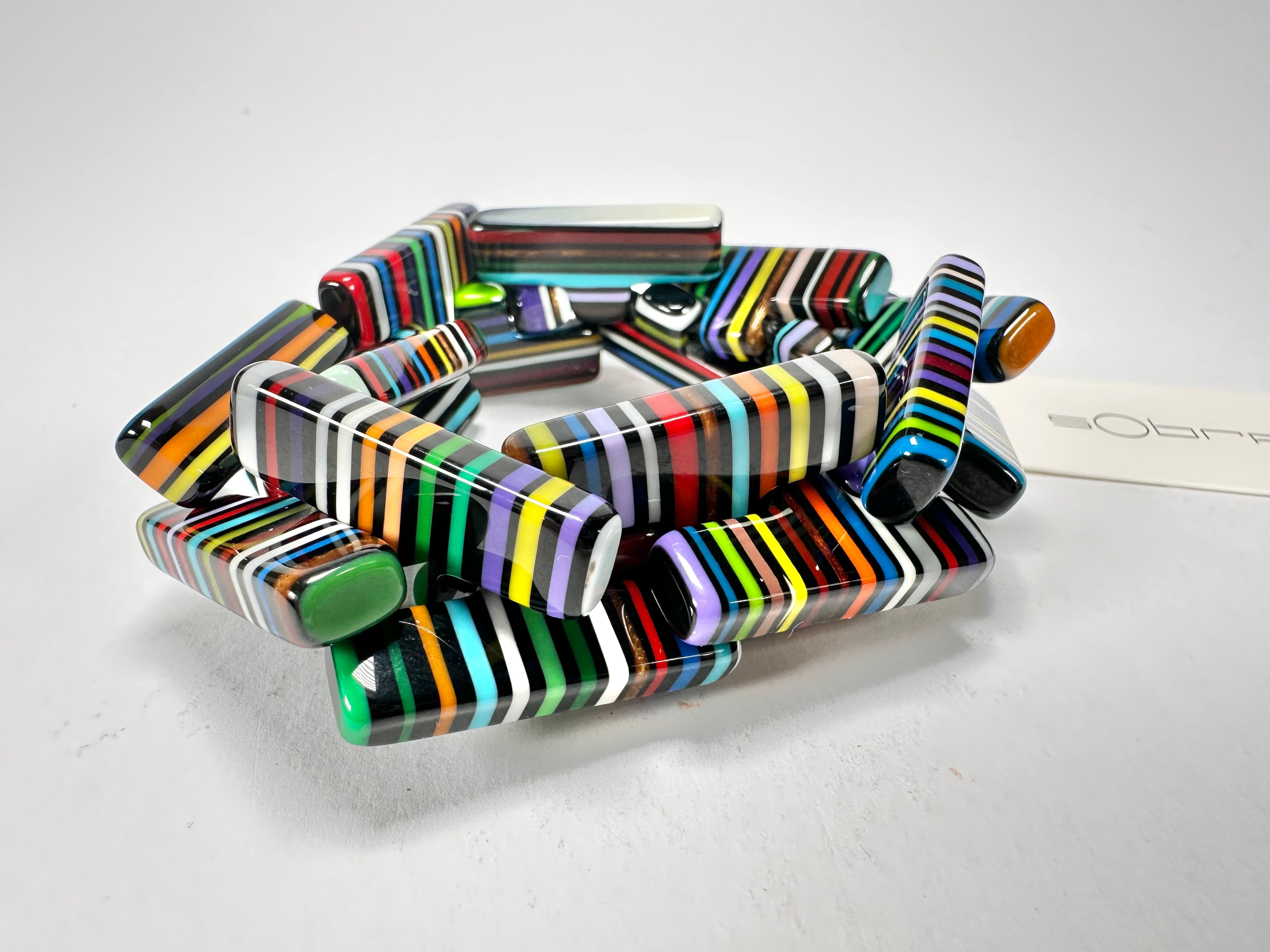 Sobral - Pop Art Noite "1WJP" Elasticated Resin Bracelet ( 003882 )