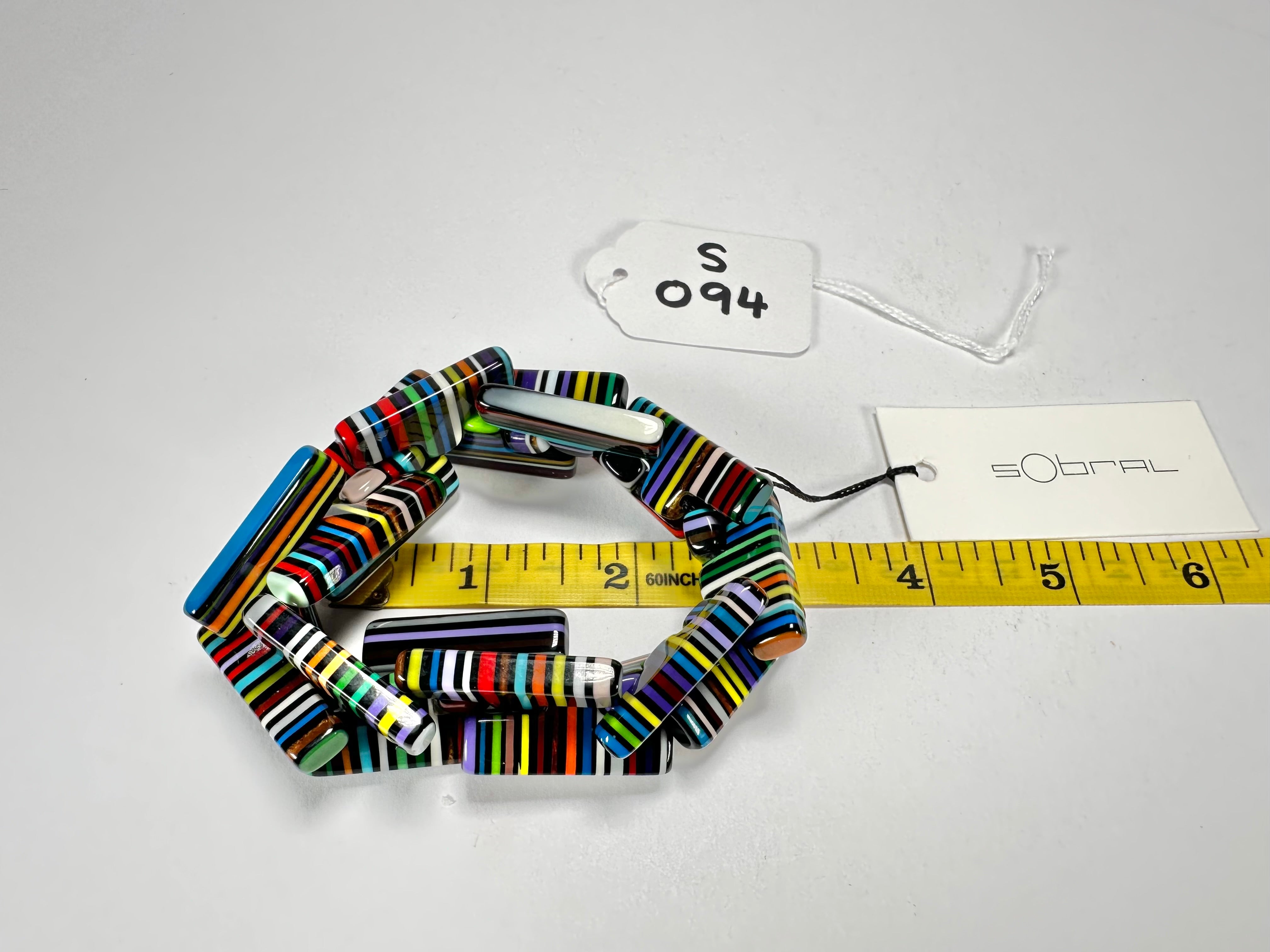 Sobral - Pop Art Noite "1WJP" Elasticated Resin Bracelet ( 003882 )