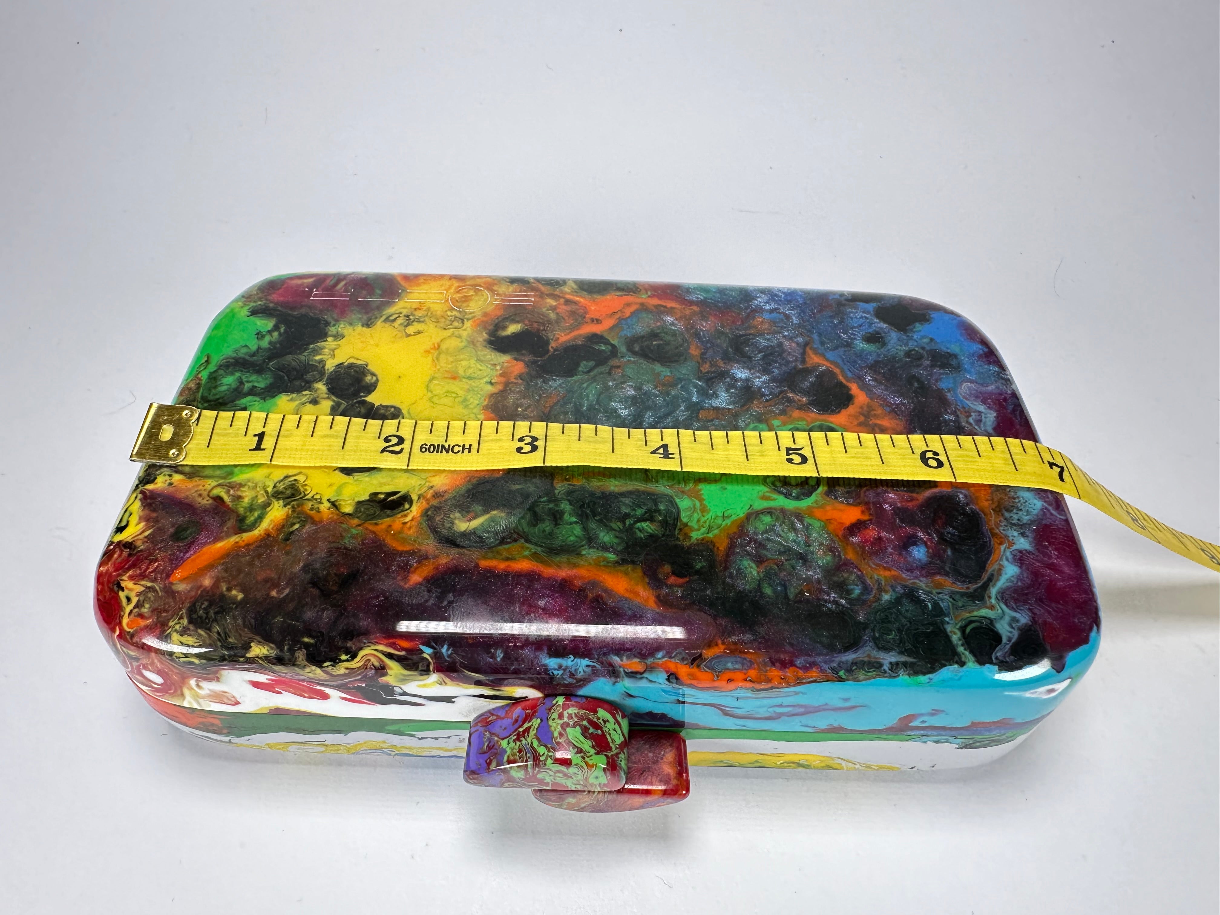 Sobral - Multi-Colour "Linda Purse" Pollock Resin Clutch Bag ( 005290 )