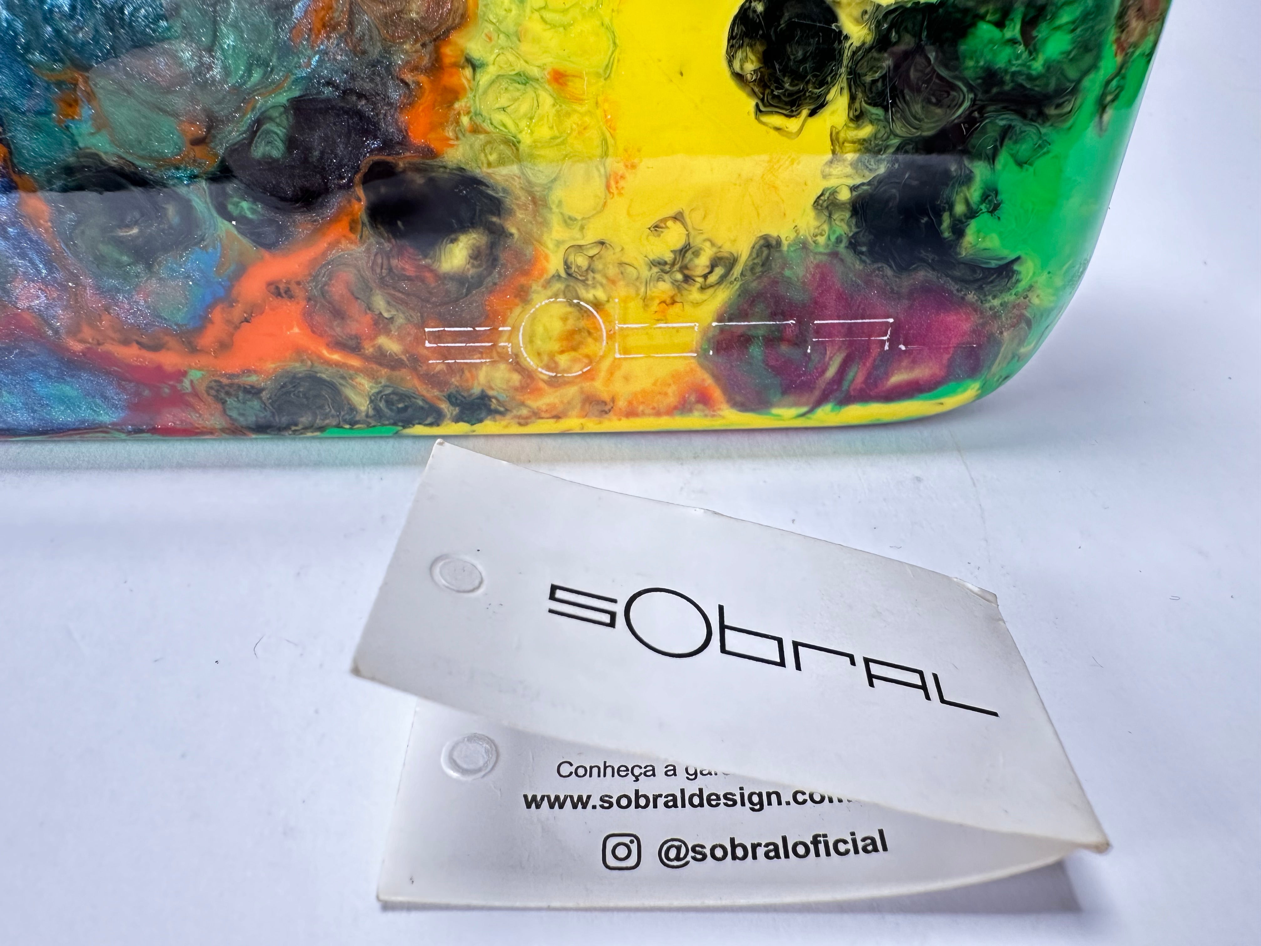 Sobral - Multi-Colour "Linda Purse" Pollock Resin Clutch Bag ( 005290 )