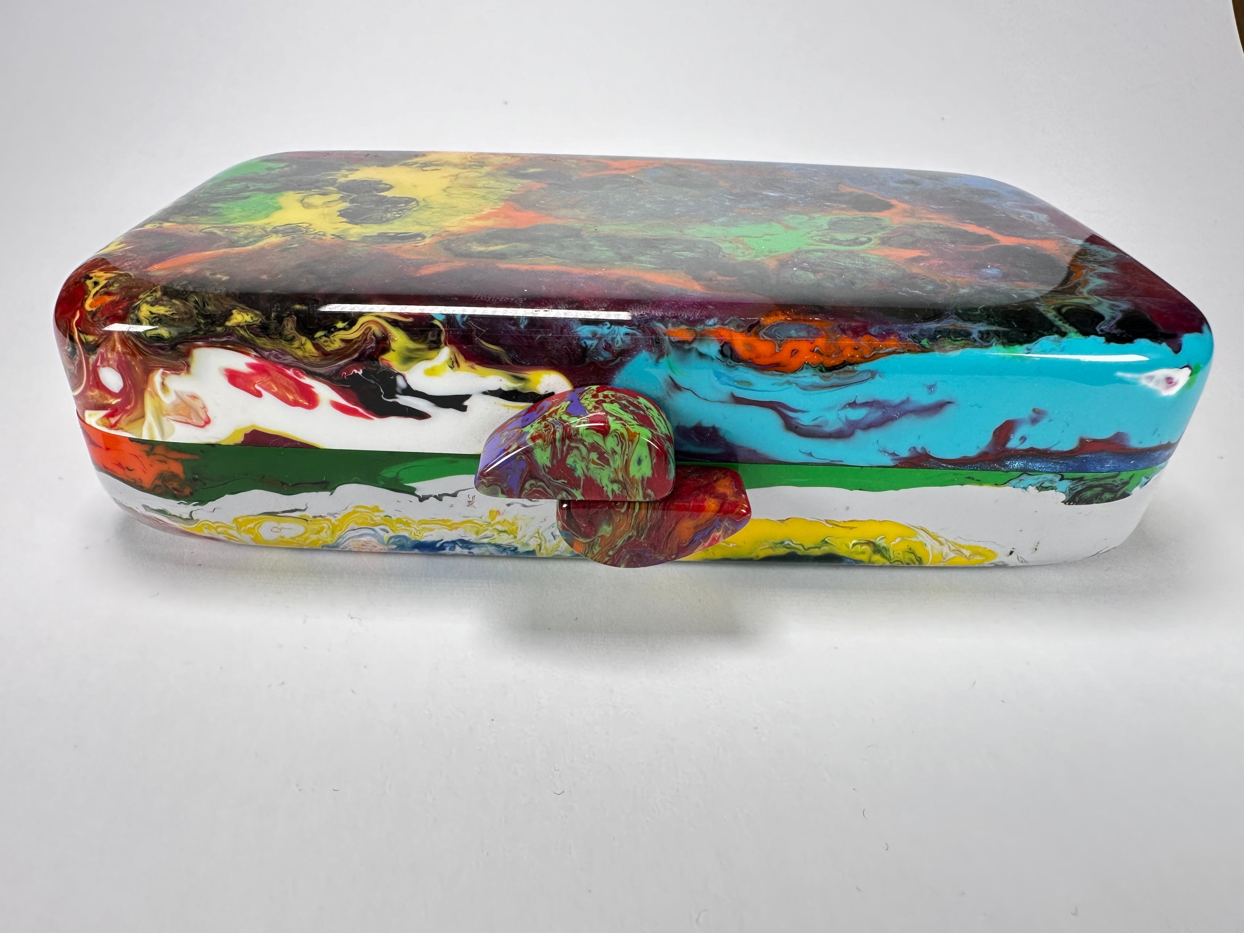 Sobral - Multi-Colour "Linda Purse" Pollock Resin Clutch Bag ( 005290 )
