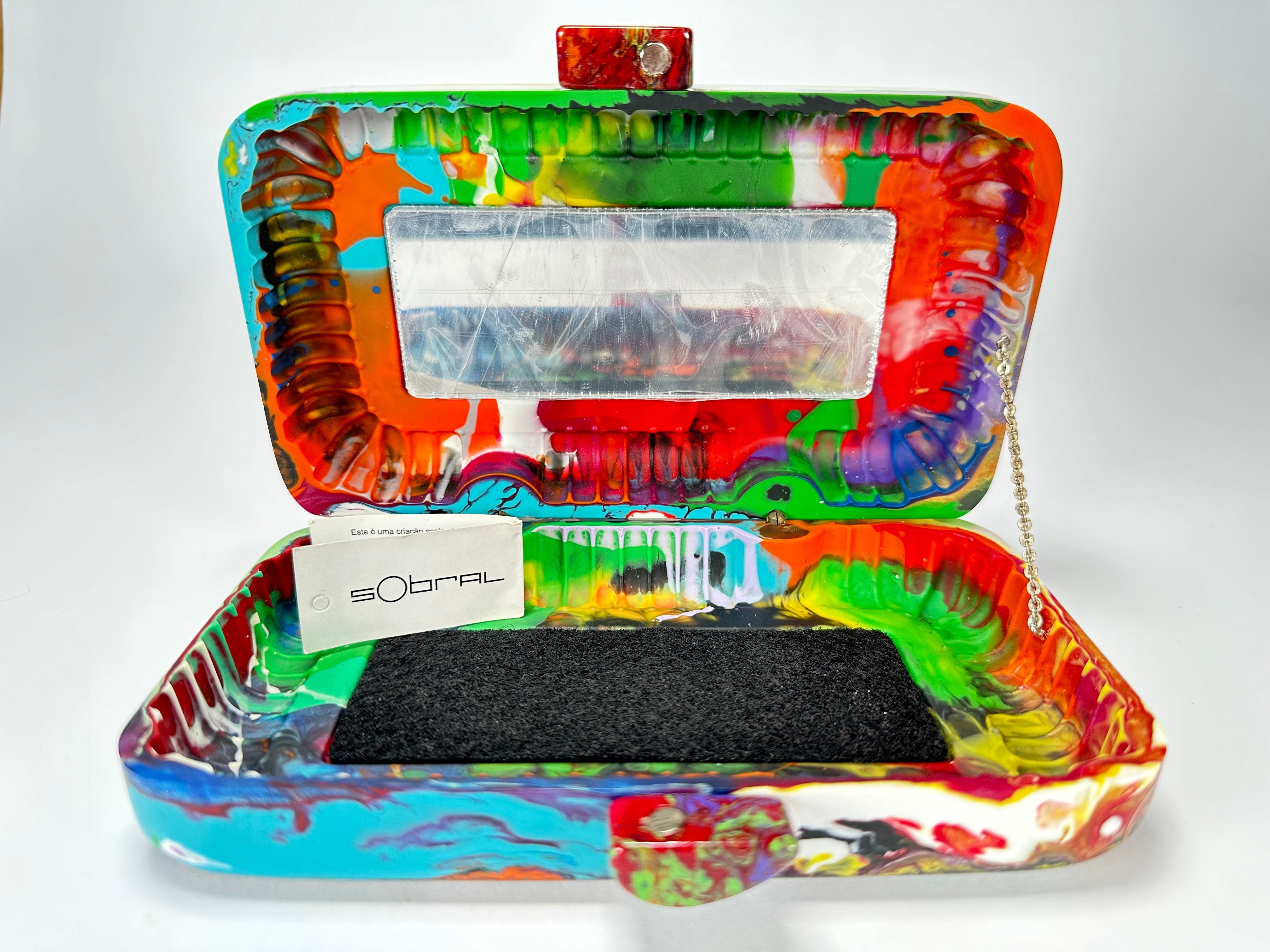 Sobral - Multi-Colour "Linda Purse" Pollock Resin Clutch Bag ( 005290 )