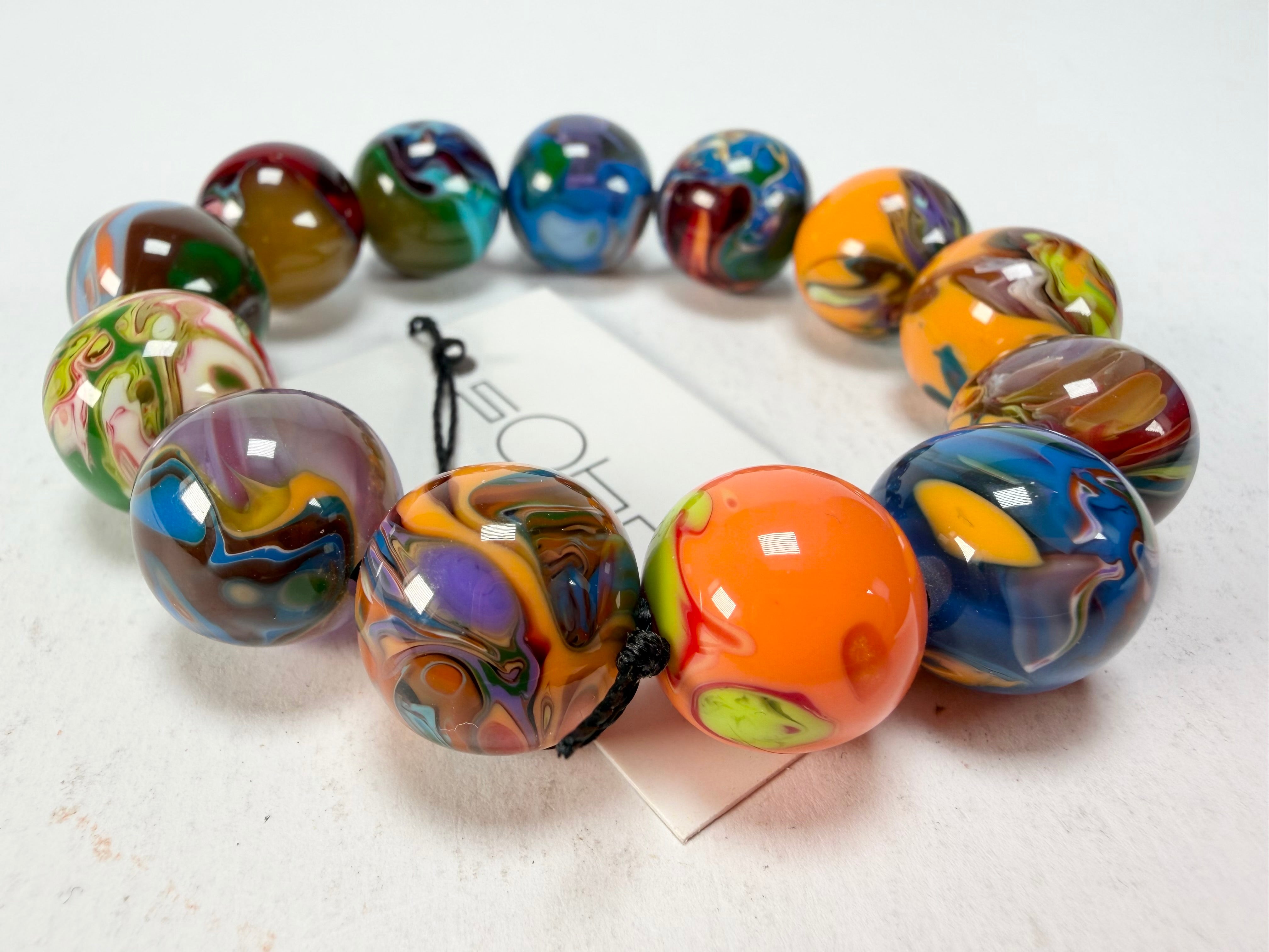 Sobral - Planets "Orbitalis" Pollock Elasticated Resin Bracelet ( 005454 )