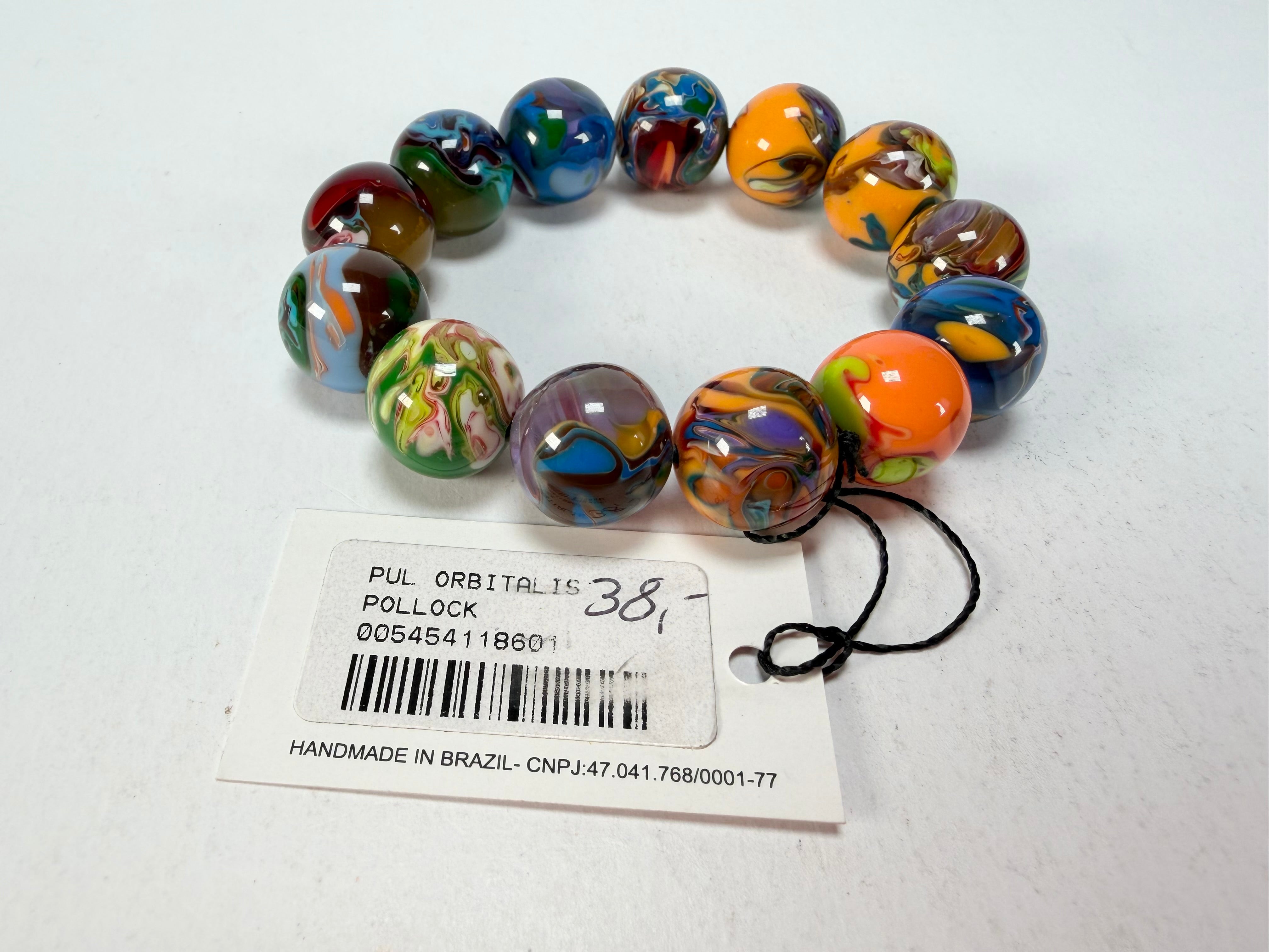 Sobral - Planets "Orbitalis" Pollock Elasticated Resin Bracelet ( 005454 )