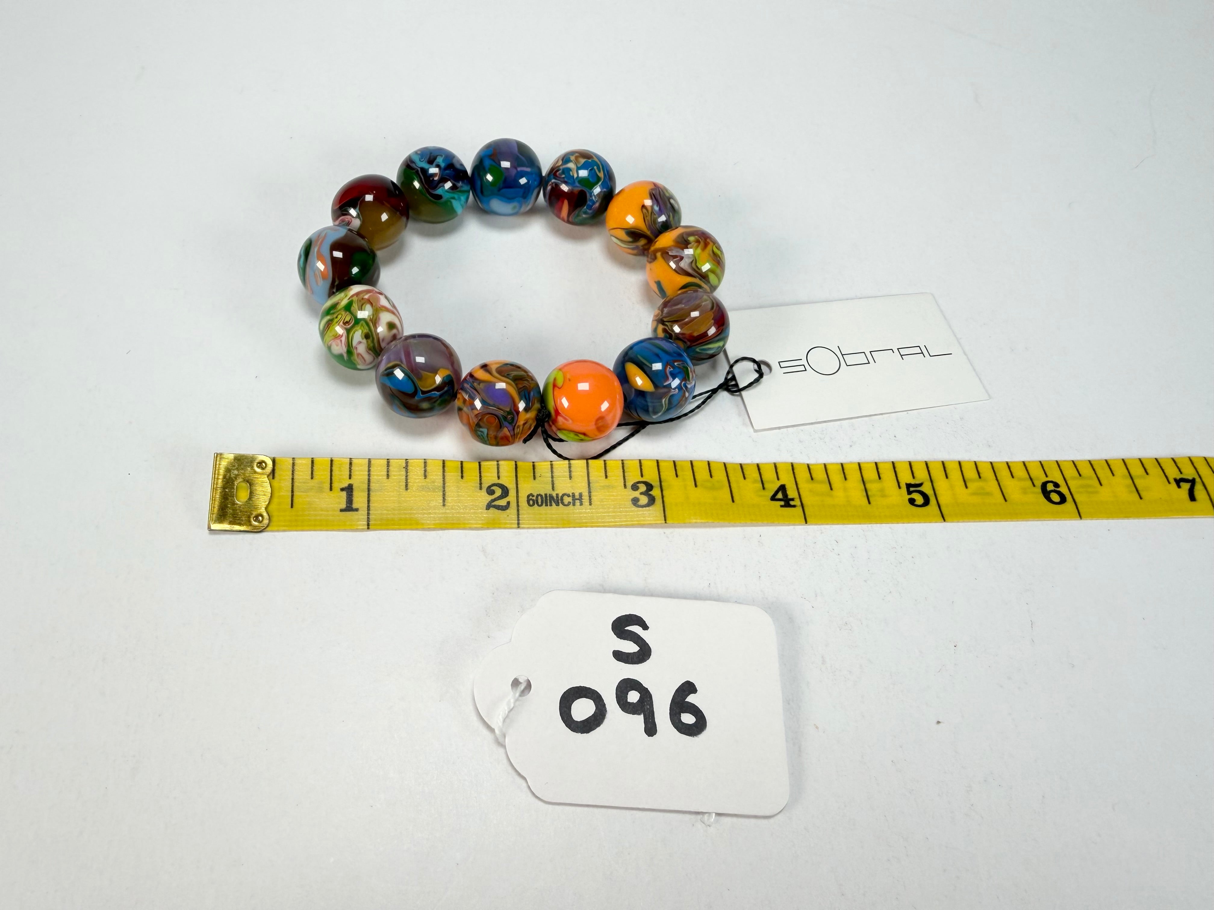 Sobral - Planets "Orbitalis" Pollock Elasticated Resin Bracelet ( 005454 )