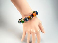 Sobral - Planets "Orbitalis" Pollock Elasticated Resin Bracelet ( 005454 )