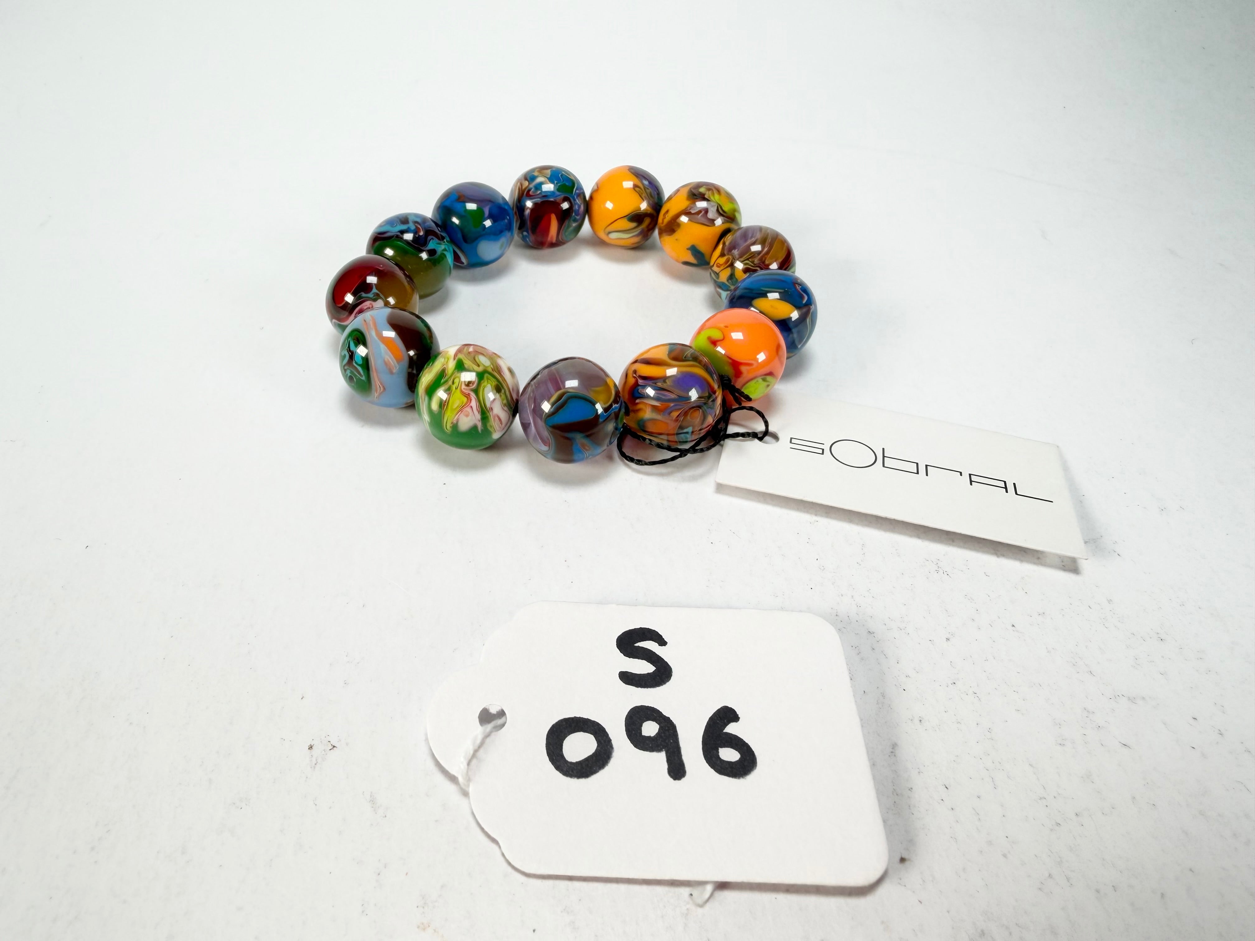Sobral - Planets "Orbitalis" Pollock Elasticated Resin Bracelet ( 005454 )