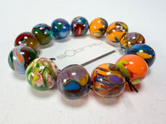 Sobral - Planets "Orbitalis" Pollock Elasticated Resin Bracelet ( 005454 )
