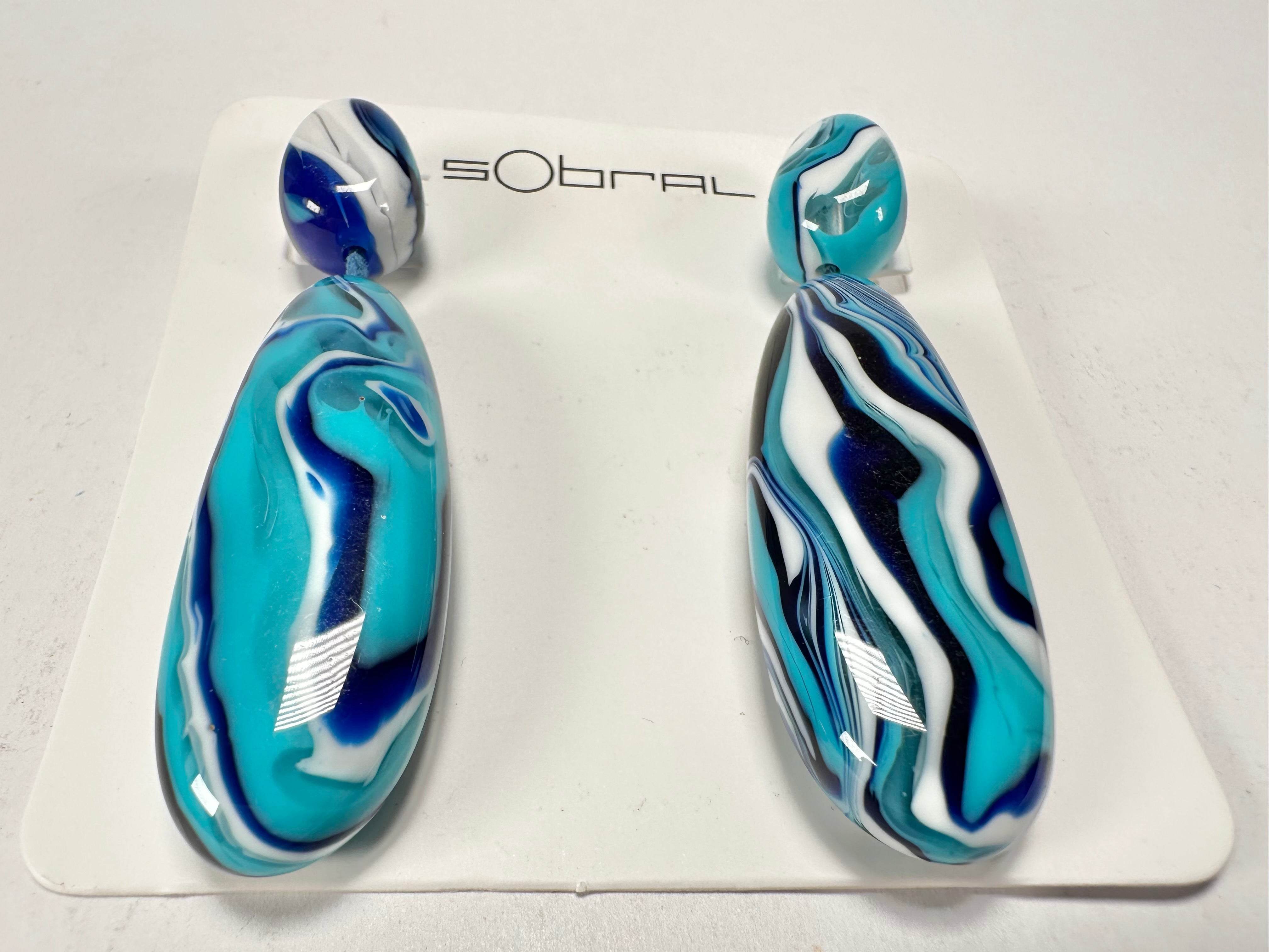 Sobral - Onda "Peahi" Resin Earrings ( 005421 )