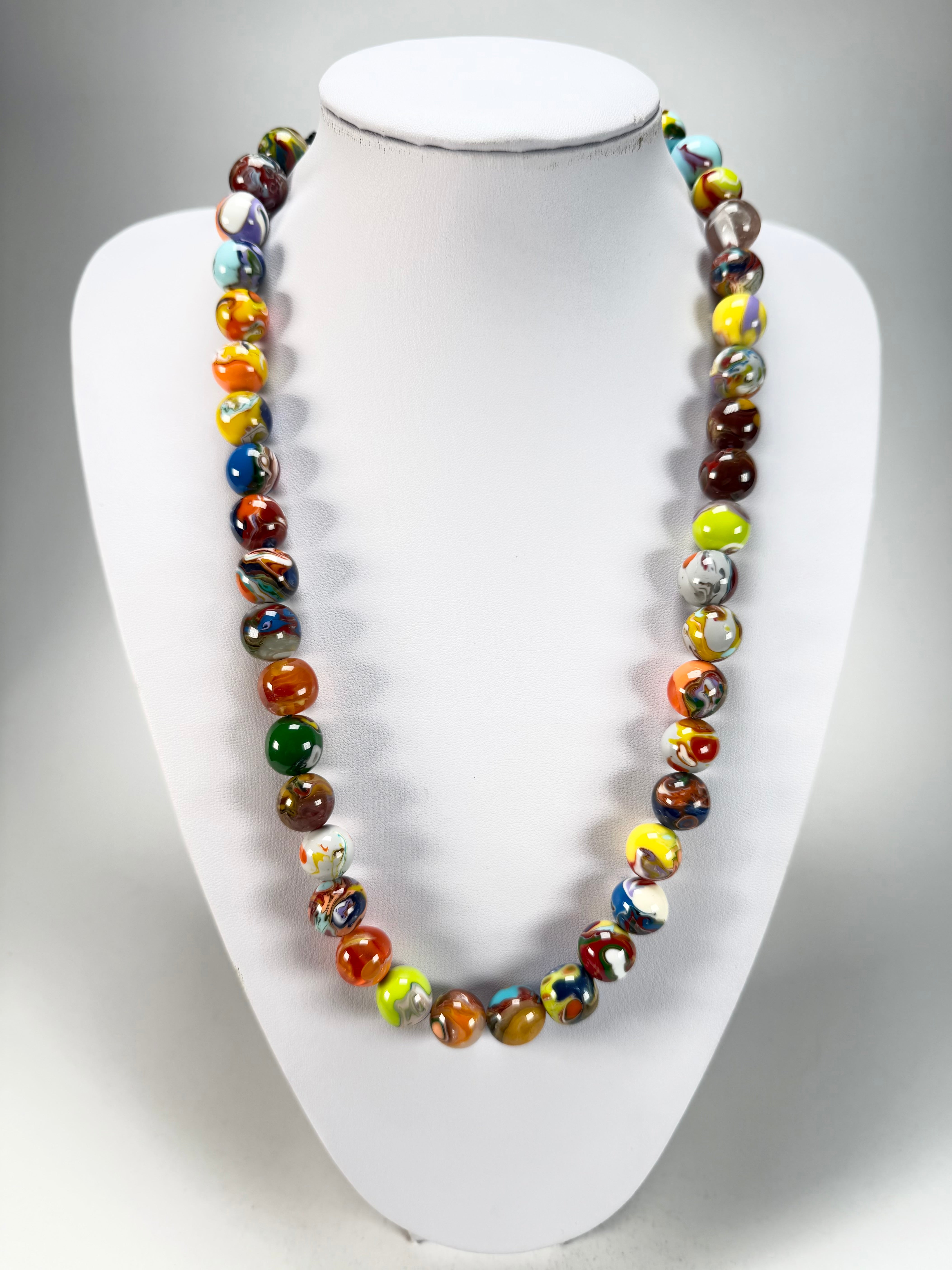 Sobral - Planets "Urano" Pollock Resin Necklace ( 005452 )