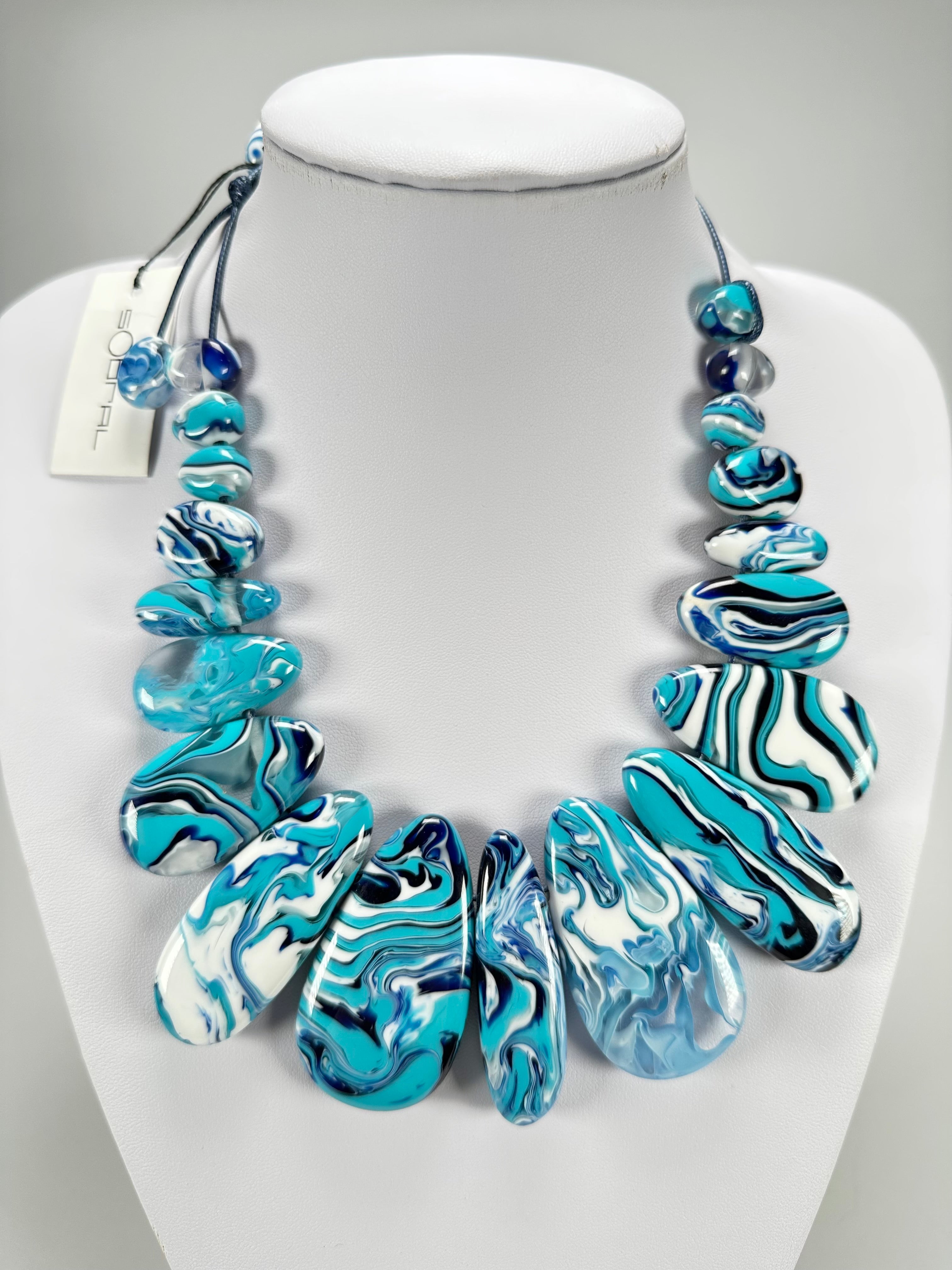 Sobral - Onda "Marou" Resin Necklace ( 005422 )