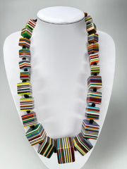 Sobral - Pop Art "K" Multi Cubes Resin Necklace ( 003624 )