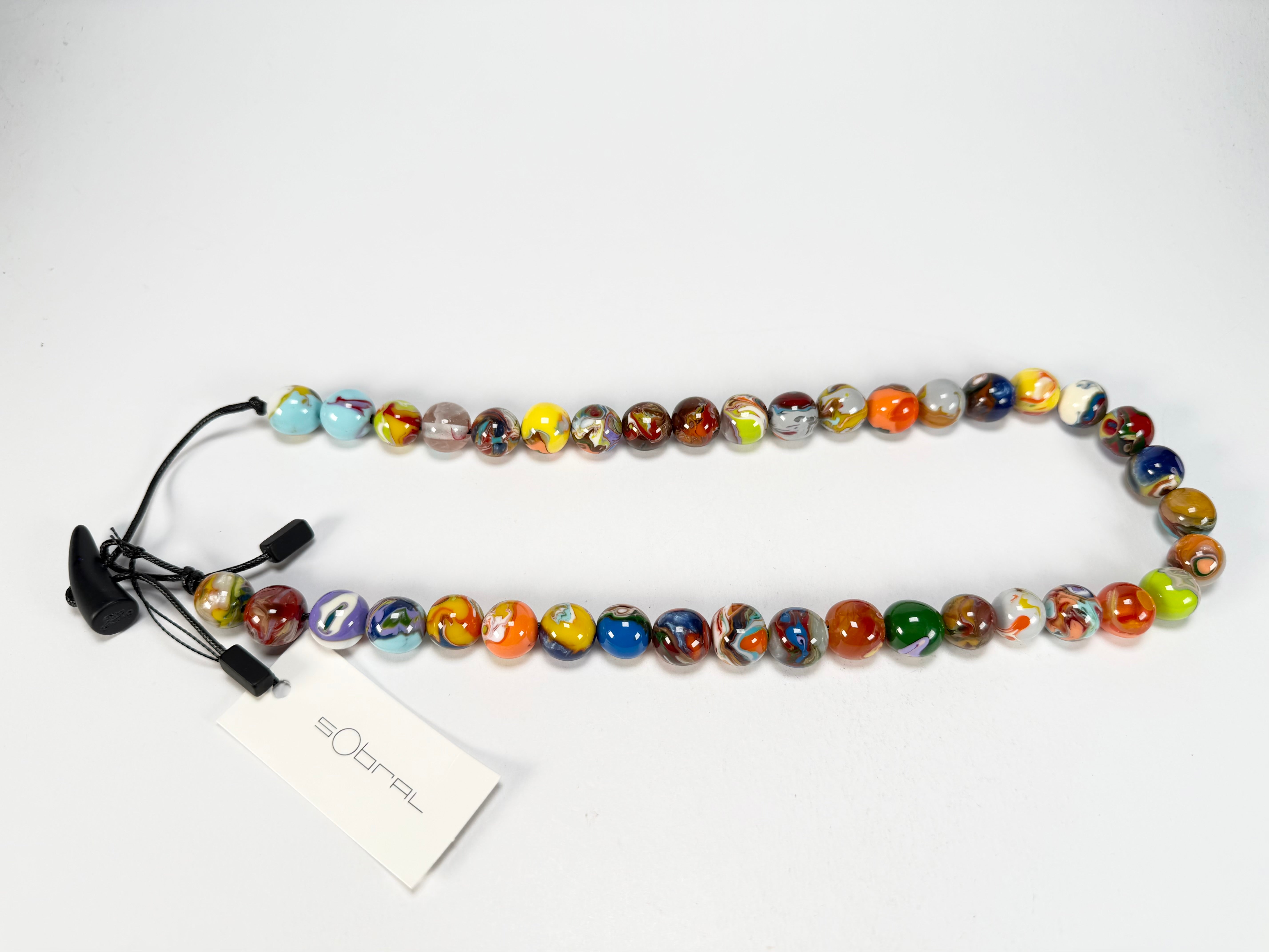 Sobral - Planets "Urano" Pollock Resin Necklace ( 005452 )