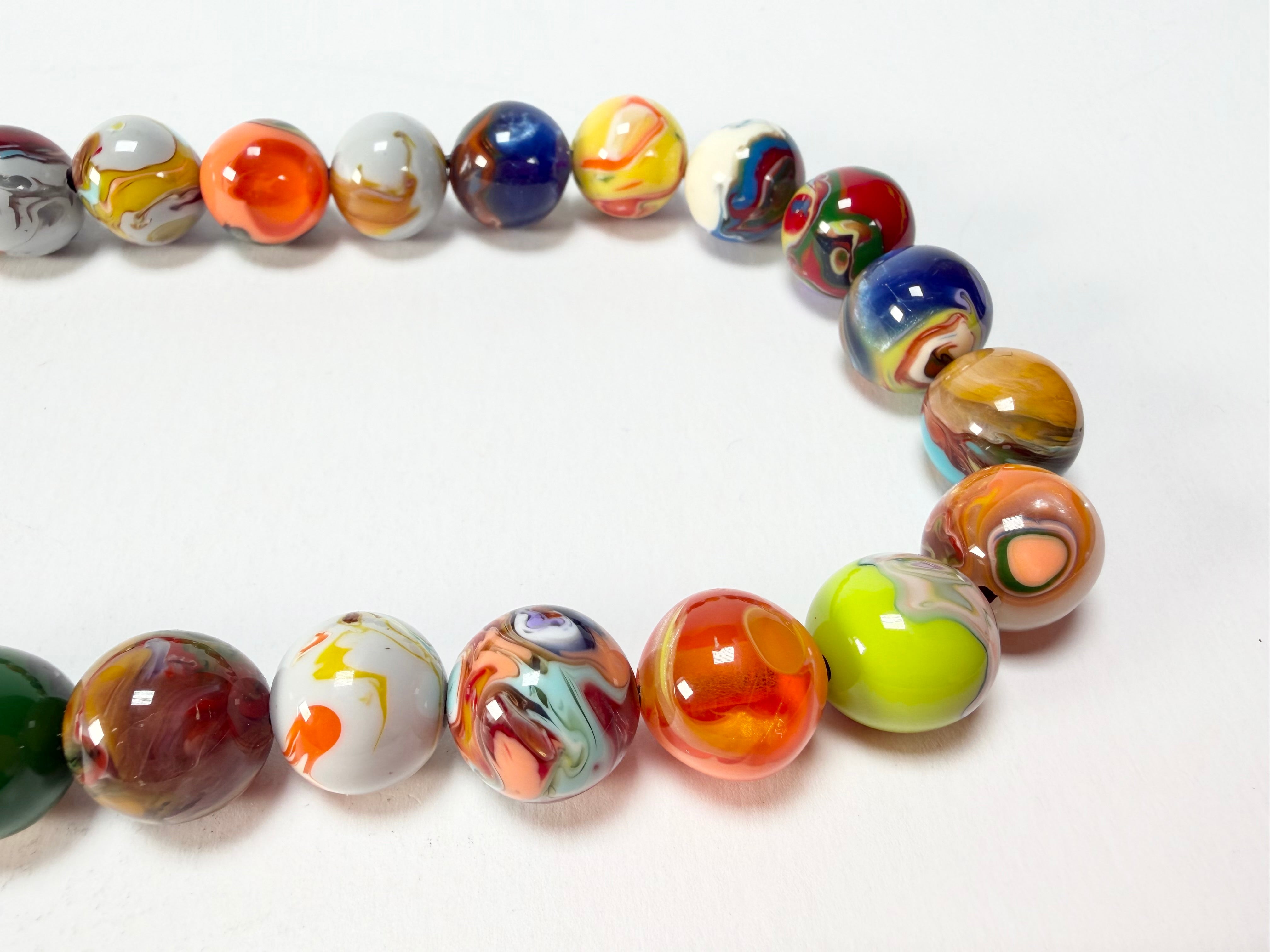 Sobral - Planets "Urano" Pollock Resin Necklace ( 005452 )