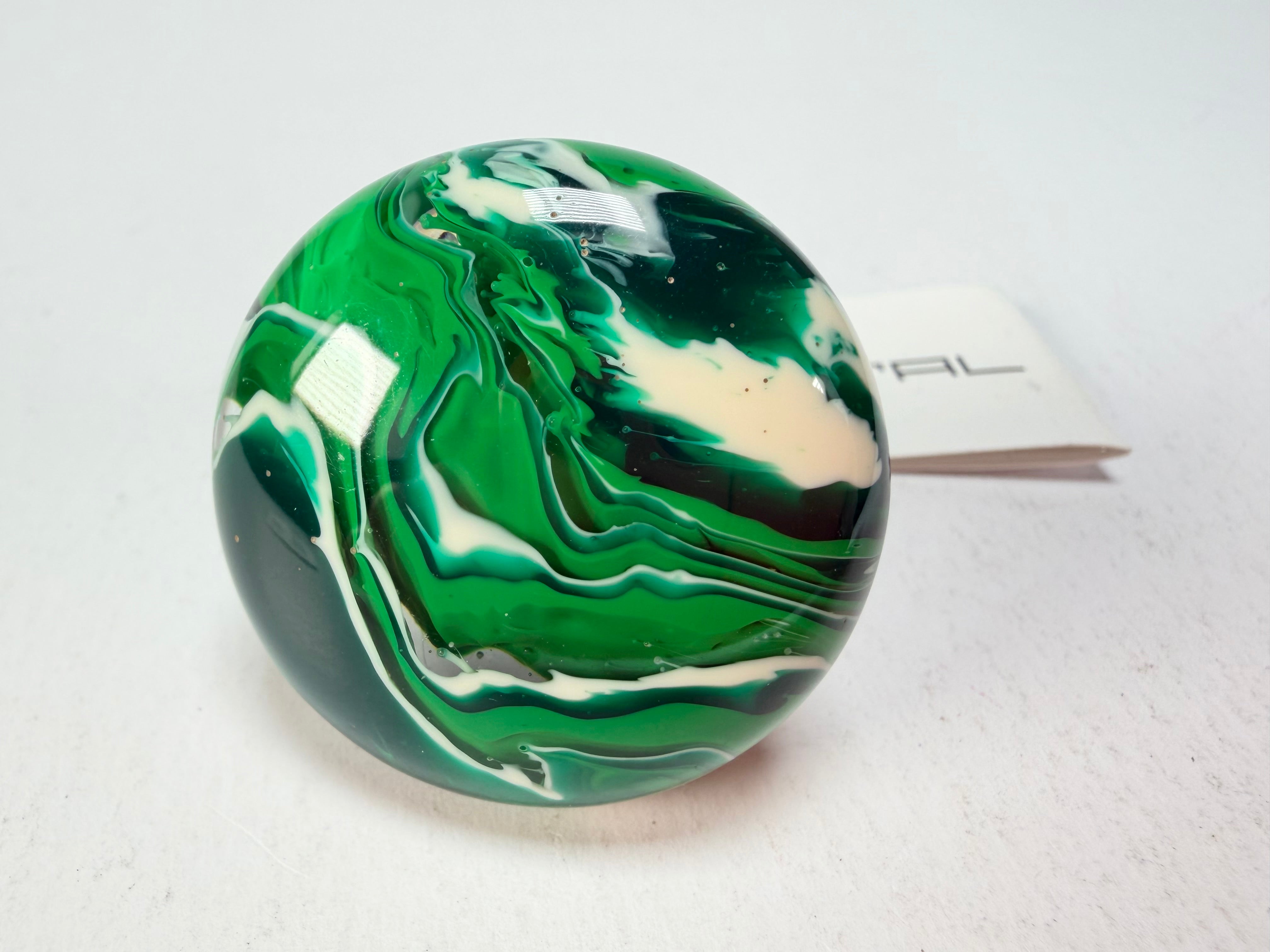 Sobral - Onda Verde "Onda Circle" Green Resin Ring ( 005324 ) - Size UK N / US 7