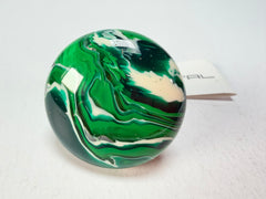 Sobral - Onda Verde "Onda Circle" Green Resin Ring ( 005324 ) - Size UK N / US 7