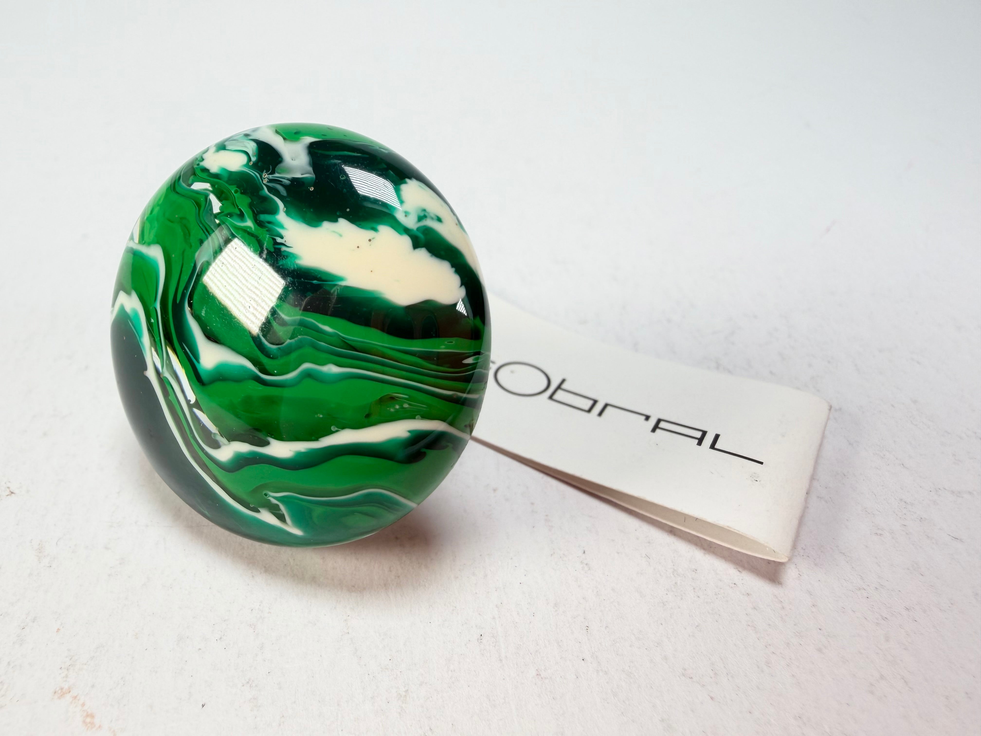 Sobral - Onda Verde "Onda Circle" Green Resin Ring ( 005324 ) - Size UK N / US 7