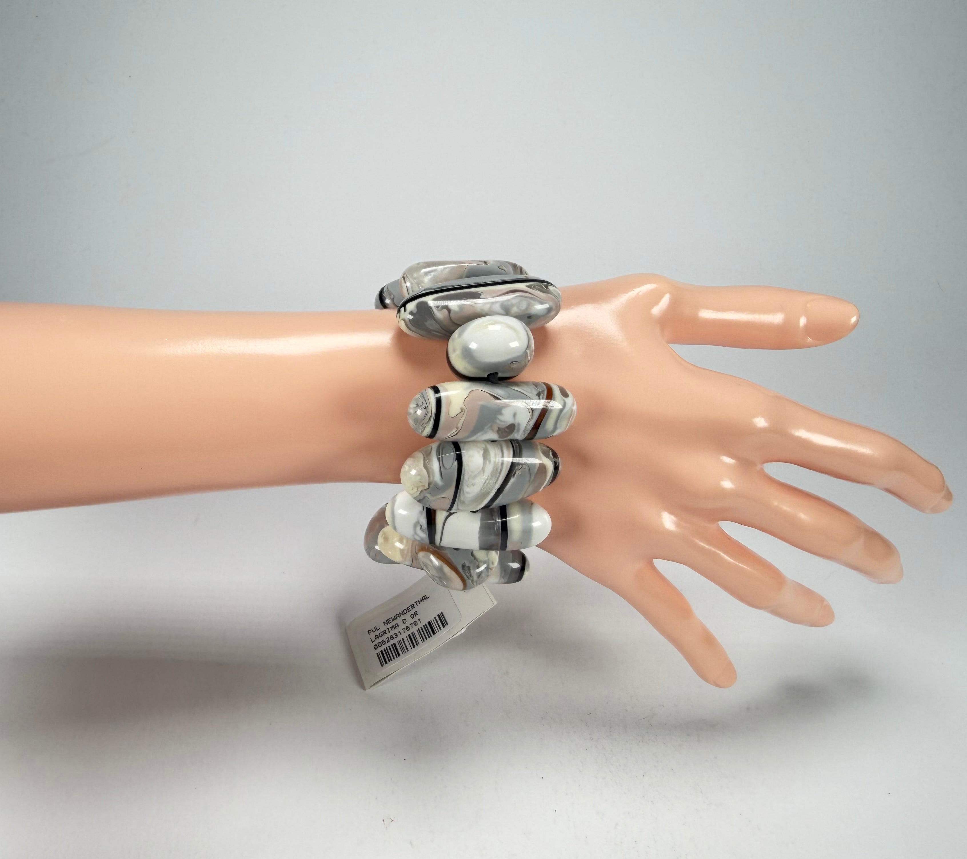 Sobral - Lágrima D'or "Newanderthal" Elasticated Resin Bracelet ( 005263 )