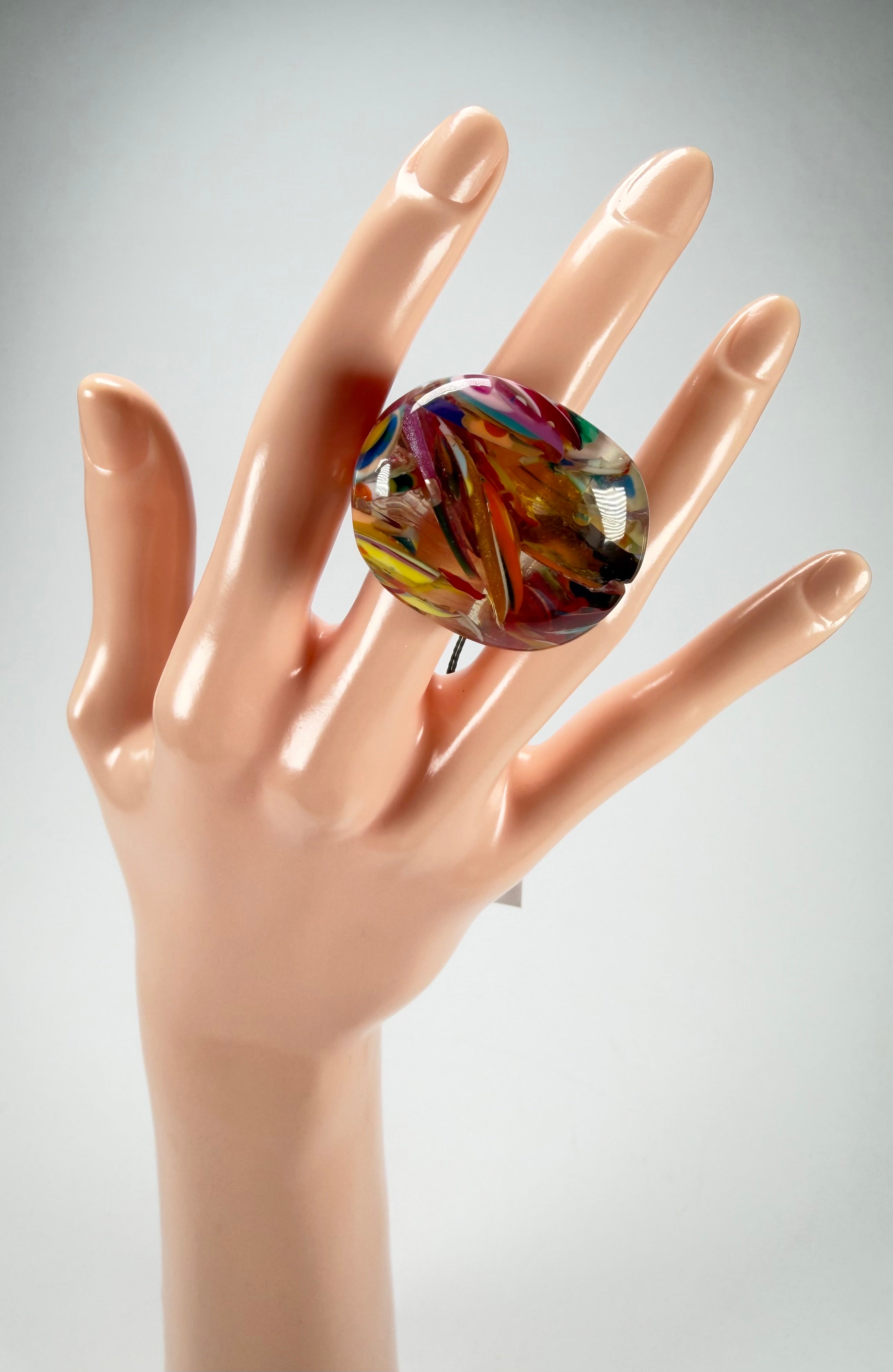 Sobral - Baru "Mares" Resin Ring ( 005417 ) - Size UK R / US 8.5