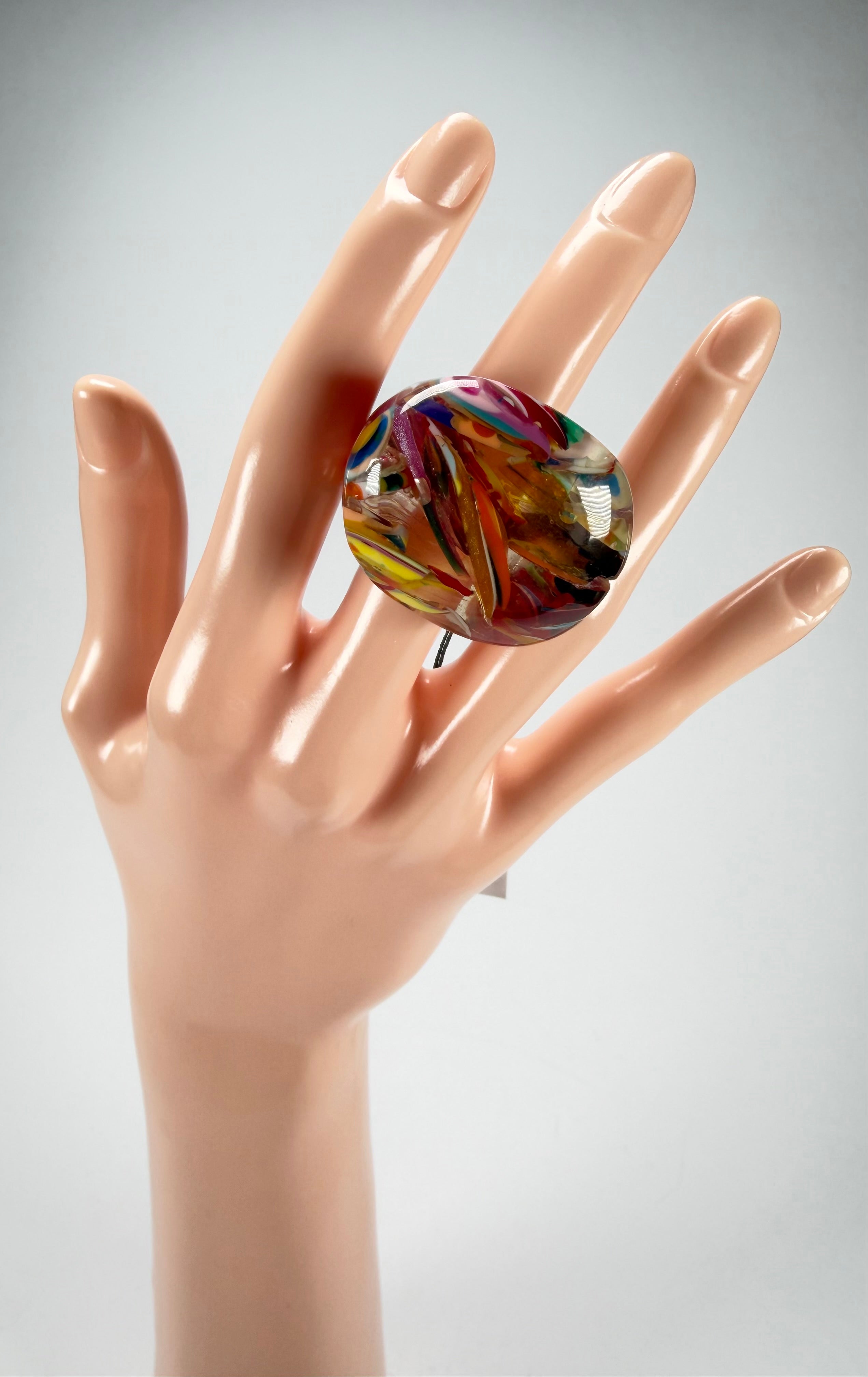 Sobral - Baru "Mares" Resin Ring ( 005417 ) - Size UK R / US 8.5
