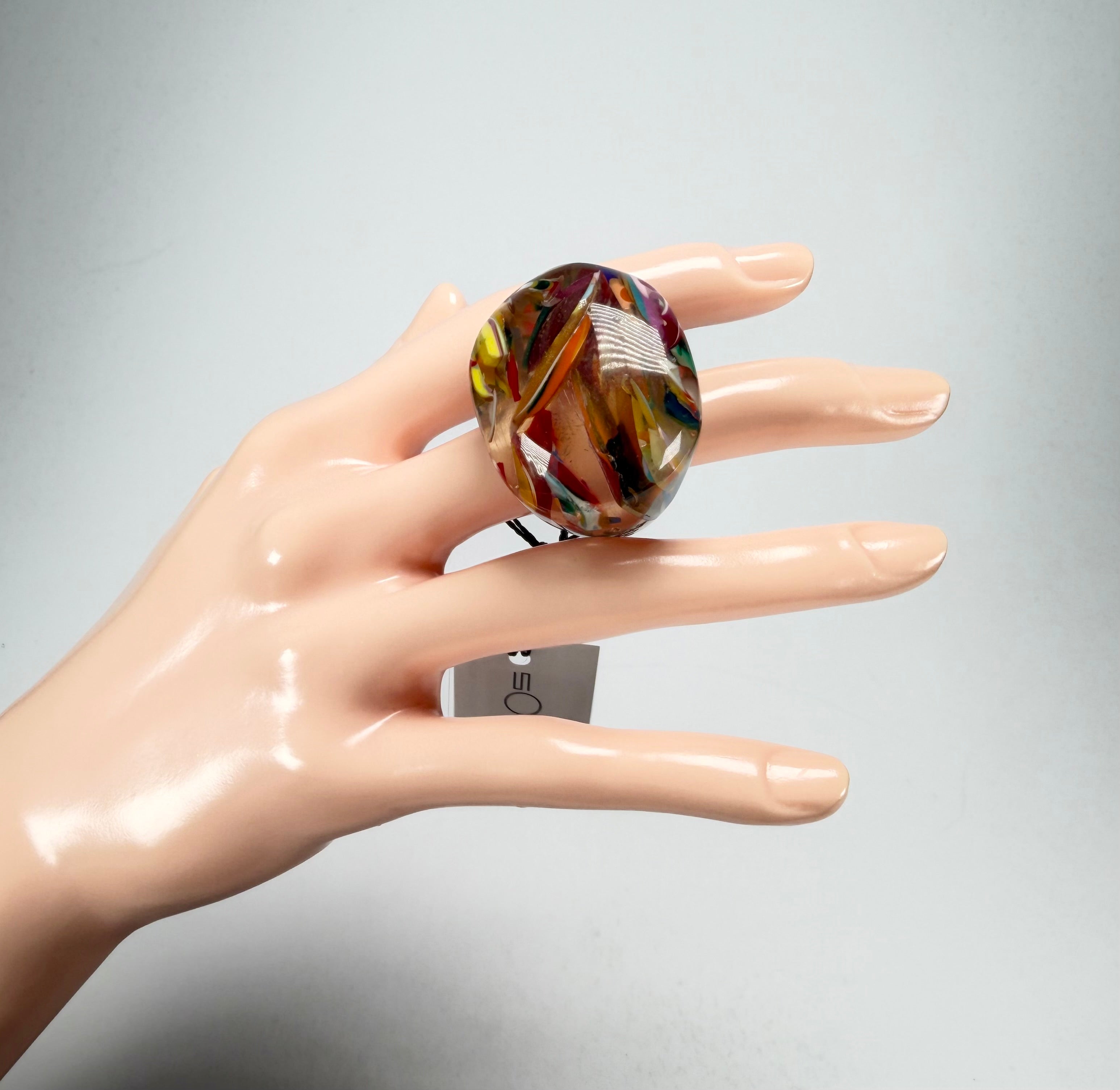 Sobral - Baru "Mares" Resin Ring ( 005417 ) - Size UK R / US 8.5