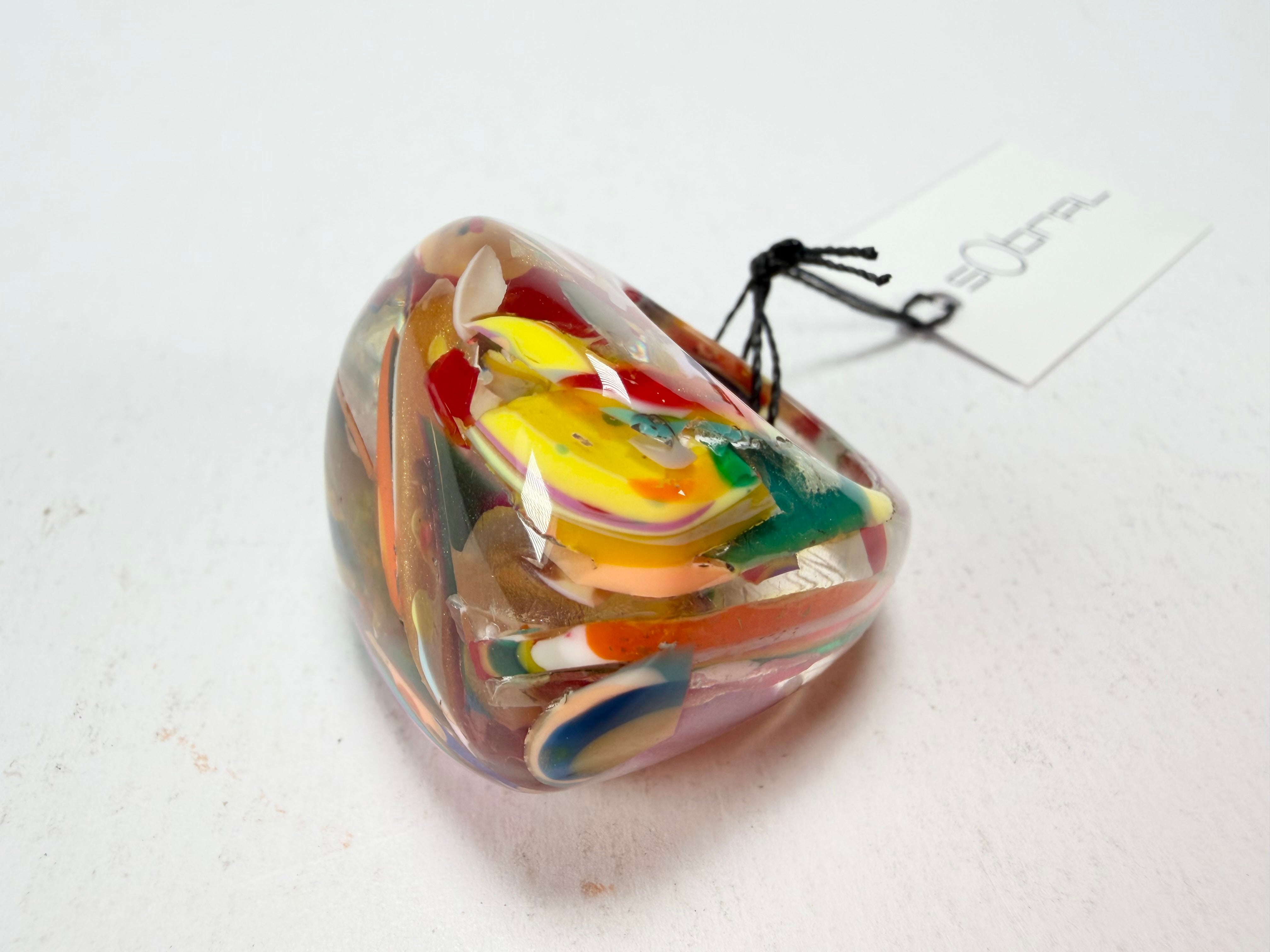 Sobral - Baru "Mares" Resin Ring ( 005417 ) - Size UK R / US 8.5