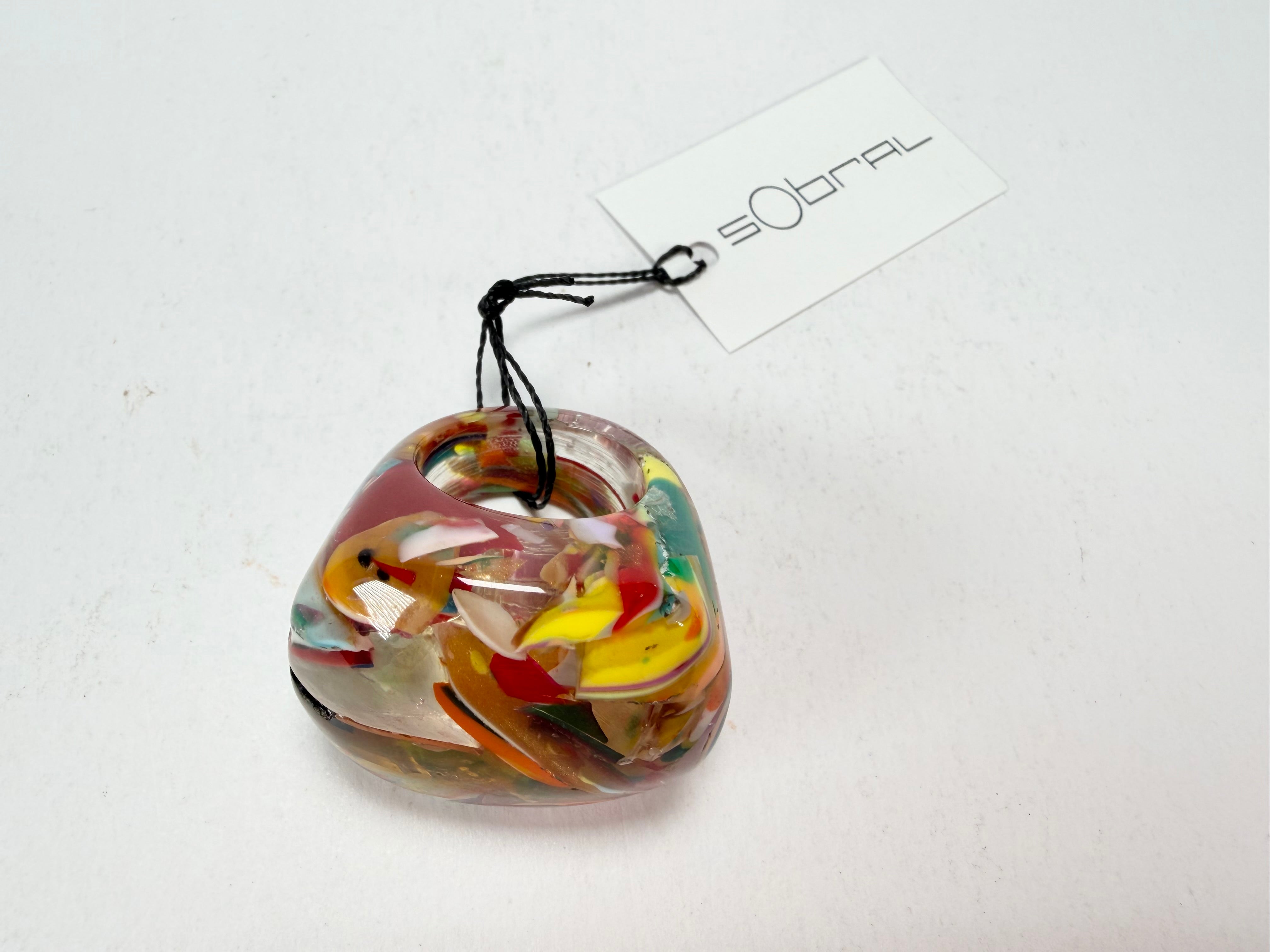 Sobral - Baru "Mares" Resin Ring ( 005417 ) - Size UK R / US 8.5