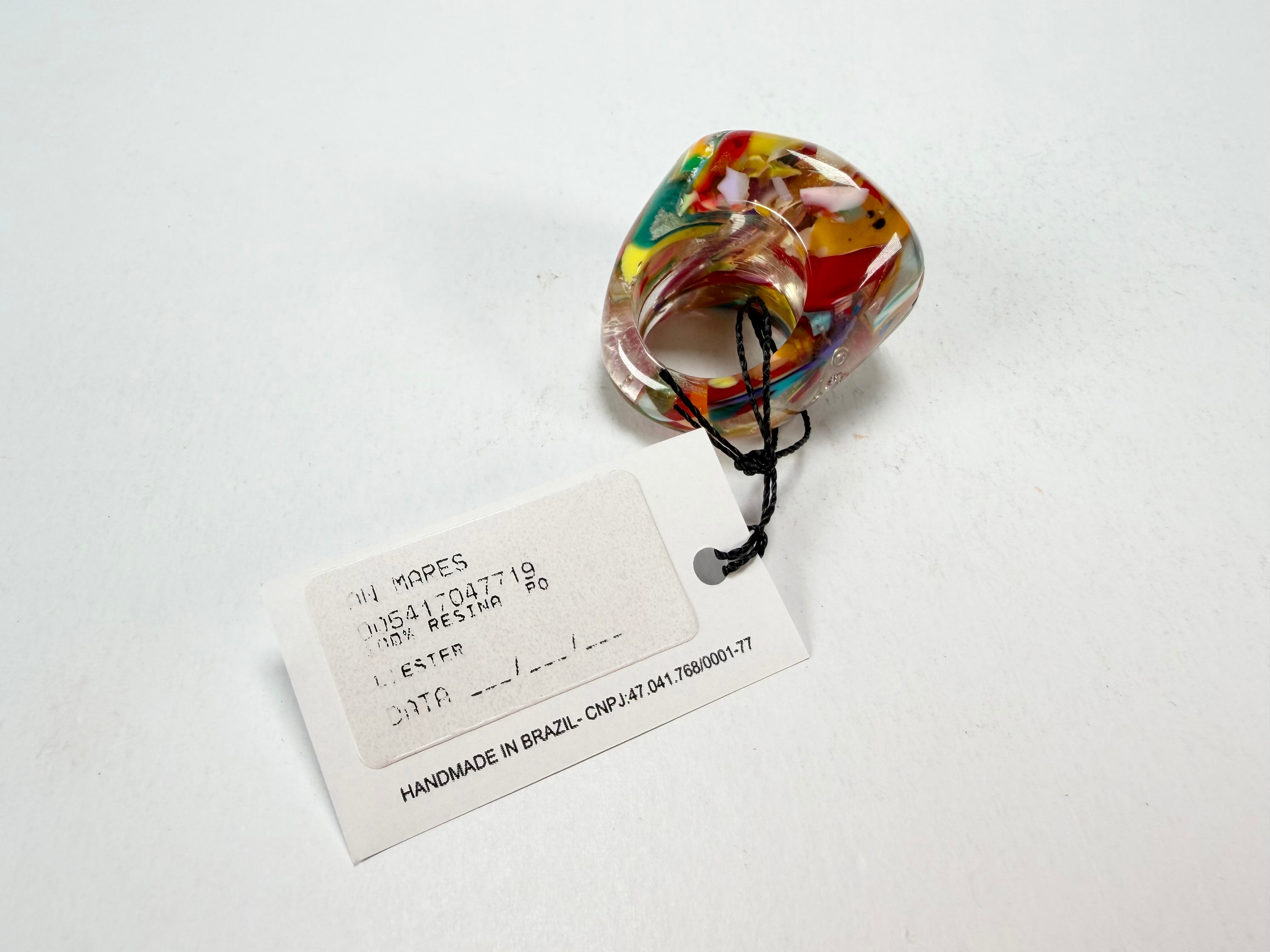 Sobral - Baru "Mares" Resin Ring ( 005417 ) - Size UK R / US 8.5