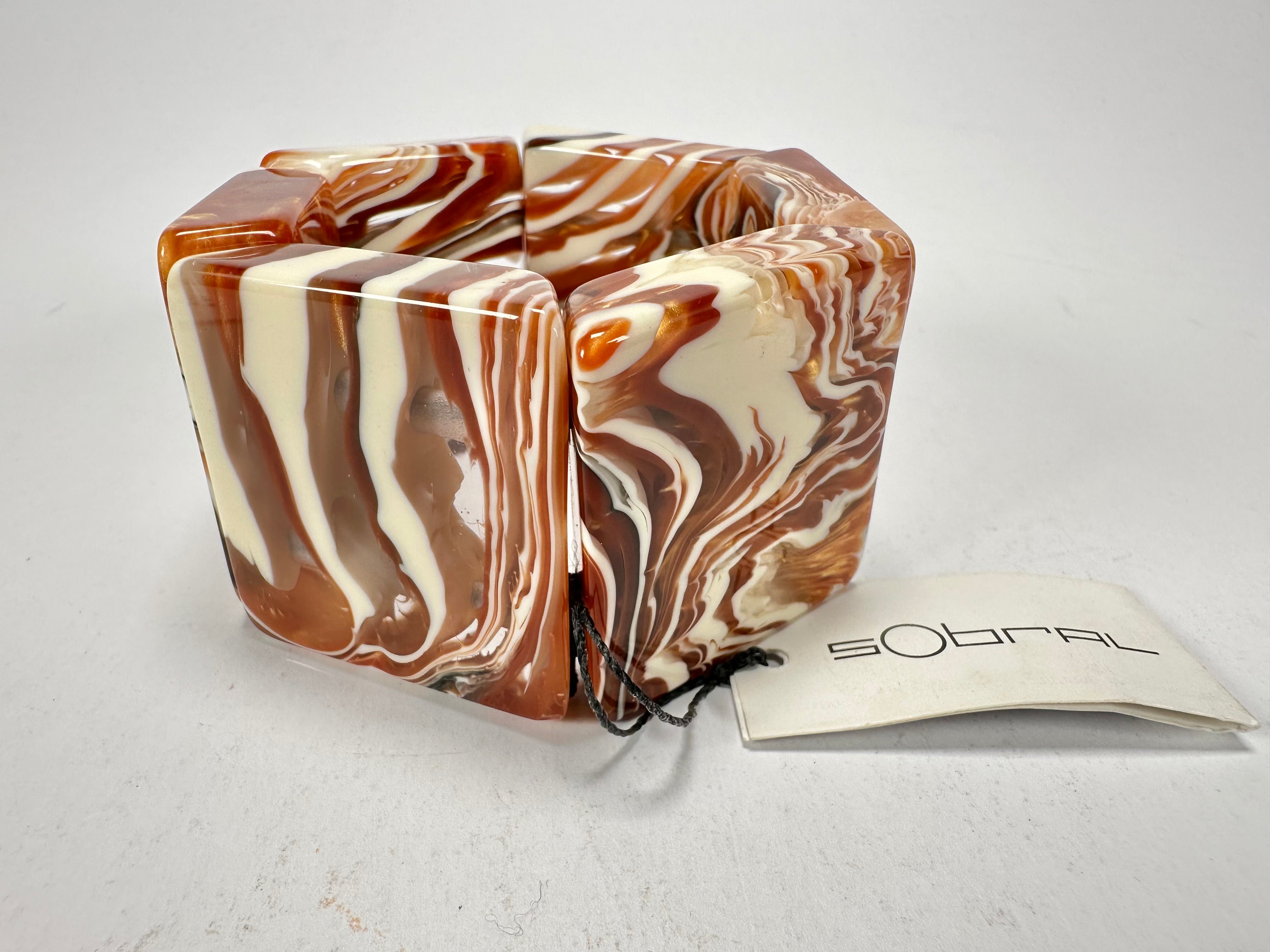 Sobral - Carmelo "Mery" Onda Creme Resin Bracelet ( 004575 )