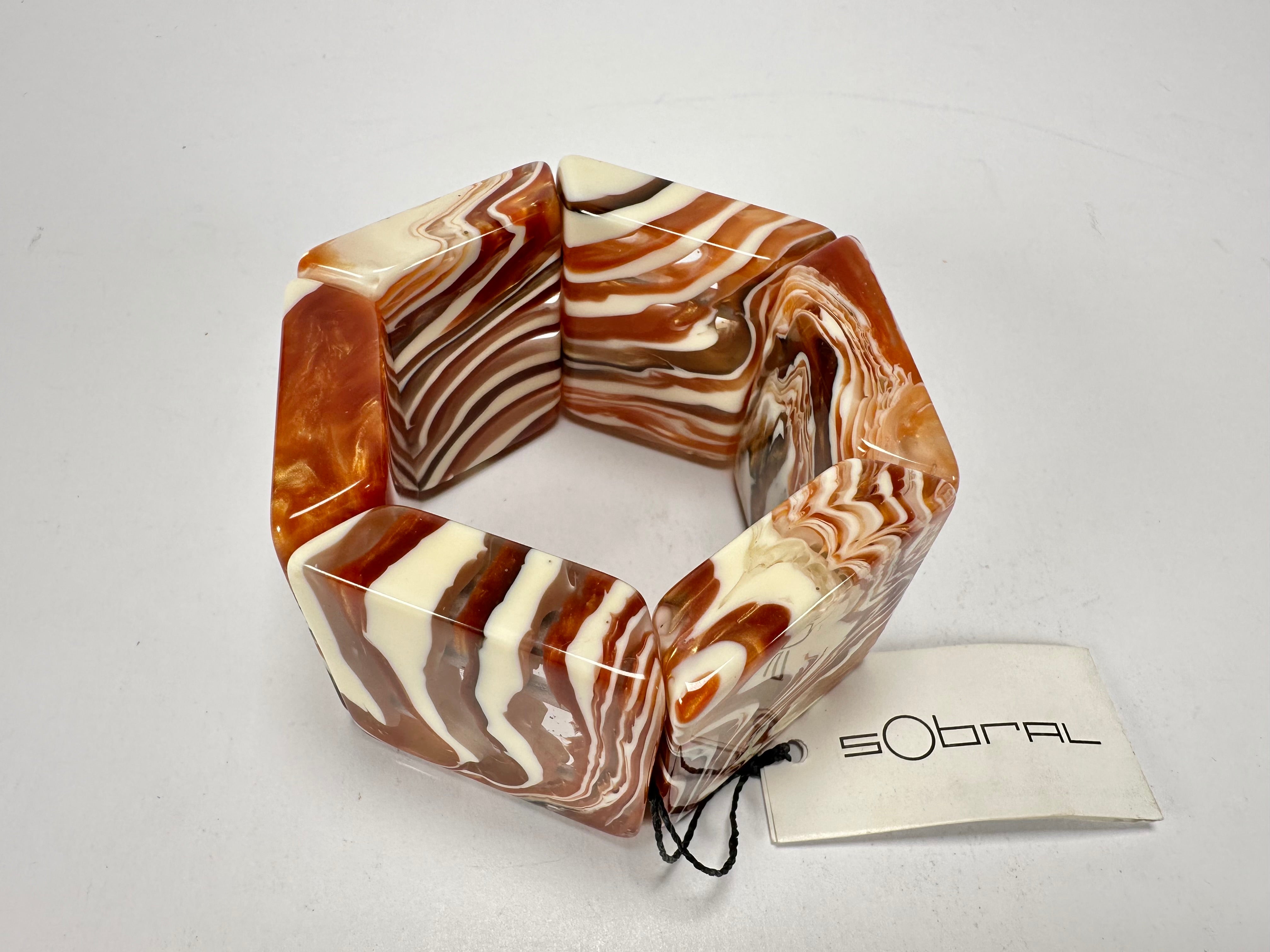 Sobral - Carmelo "Mery" Onda Creme Resin Bracelet ( 004575 )