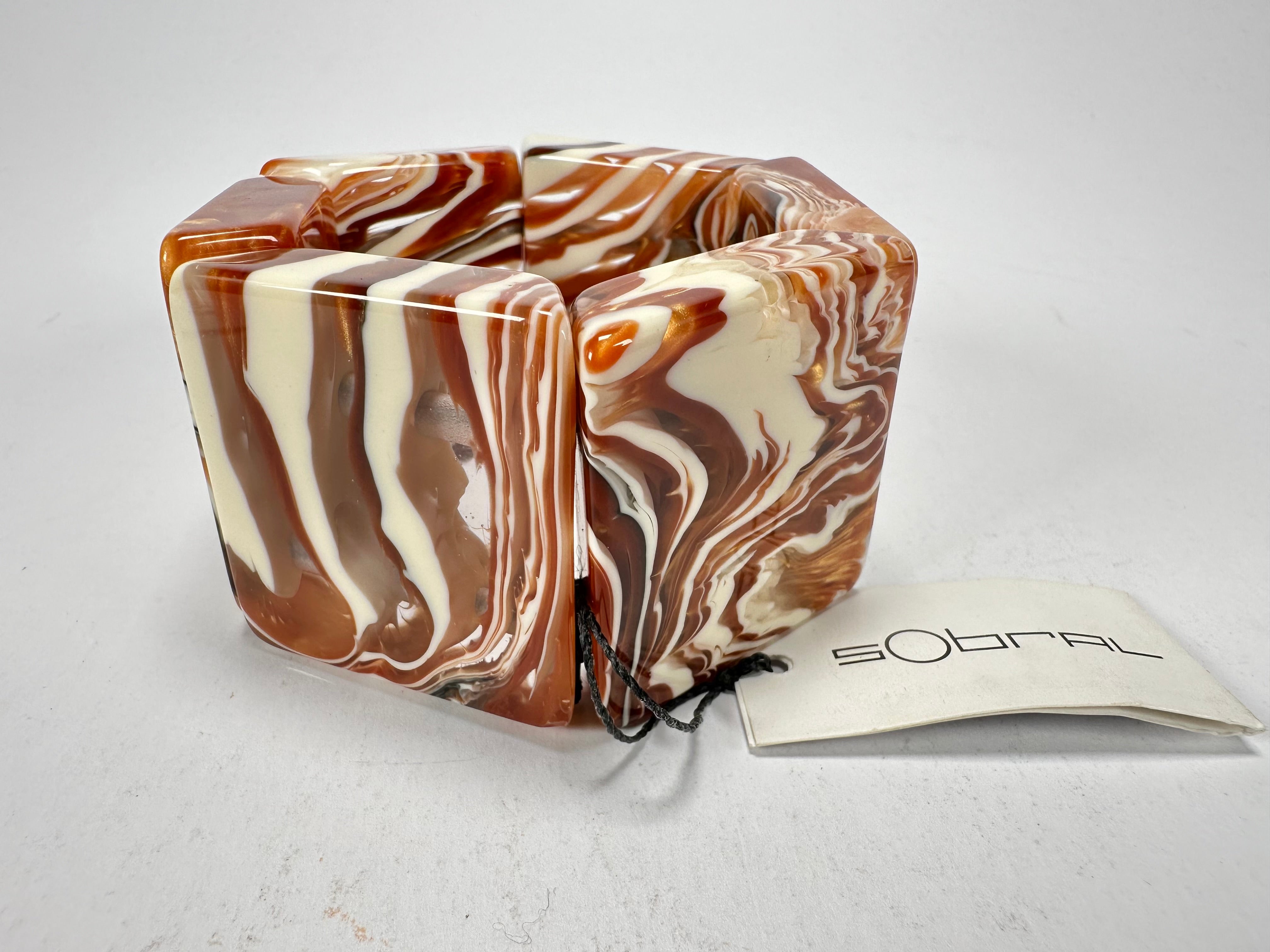 Sobral - Carmelo "Mery" Onda Creme Resin Bracelet ( 004575 )