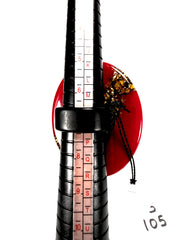 Sobral - Metalique "Munique" Orlando Red Resin Ring ( 005145 ) - Size UK N / 7 US