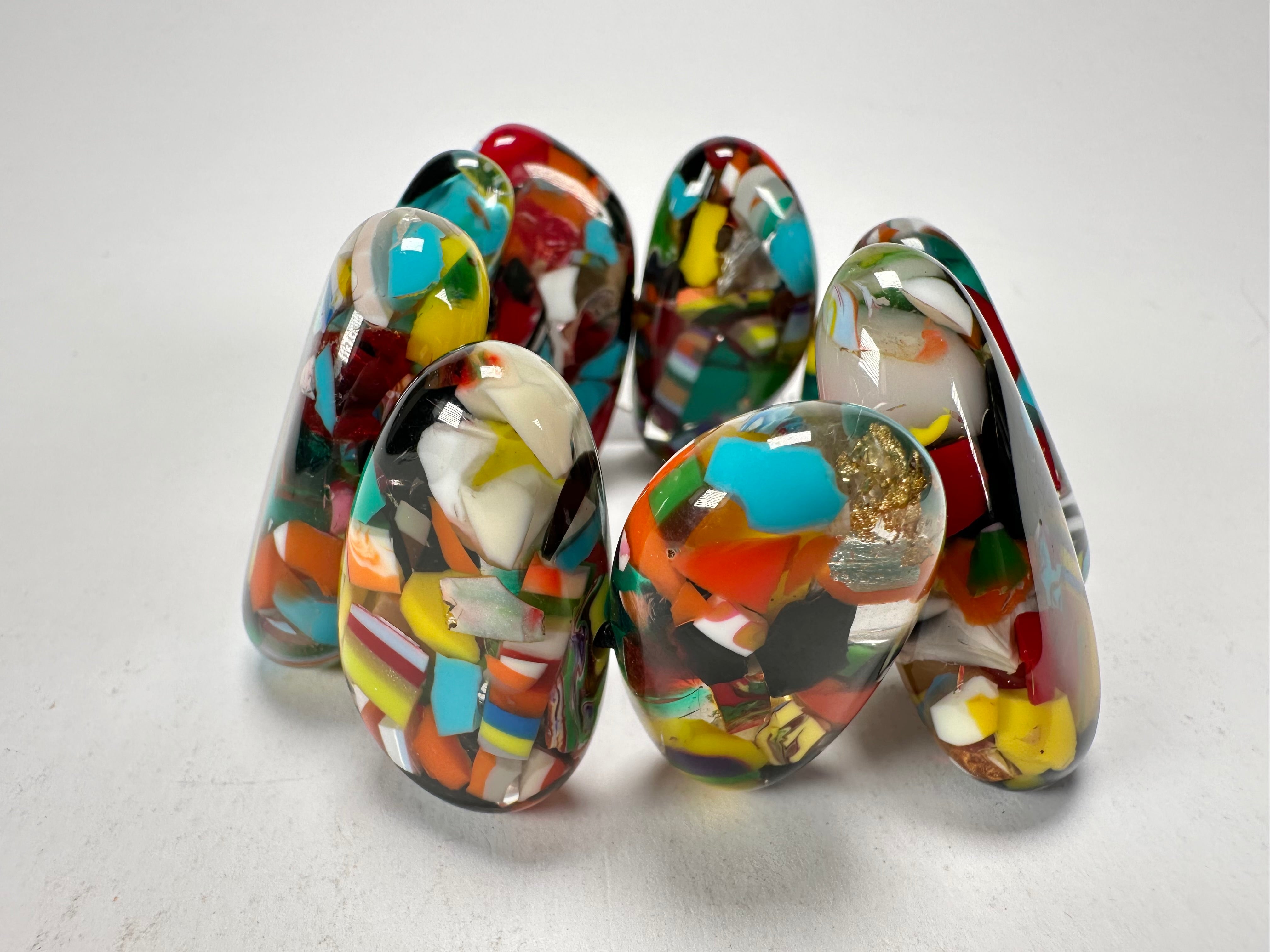 Sobral - Caillou Cristal "Onda" Elasticated Resin Bracelet ( 005329 )